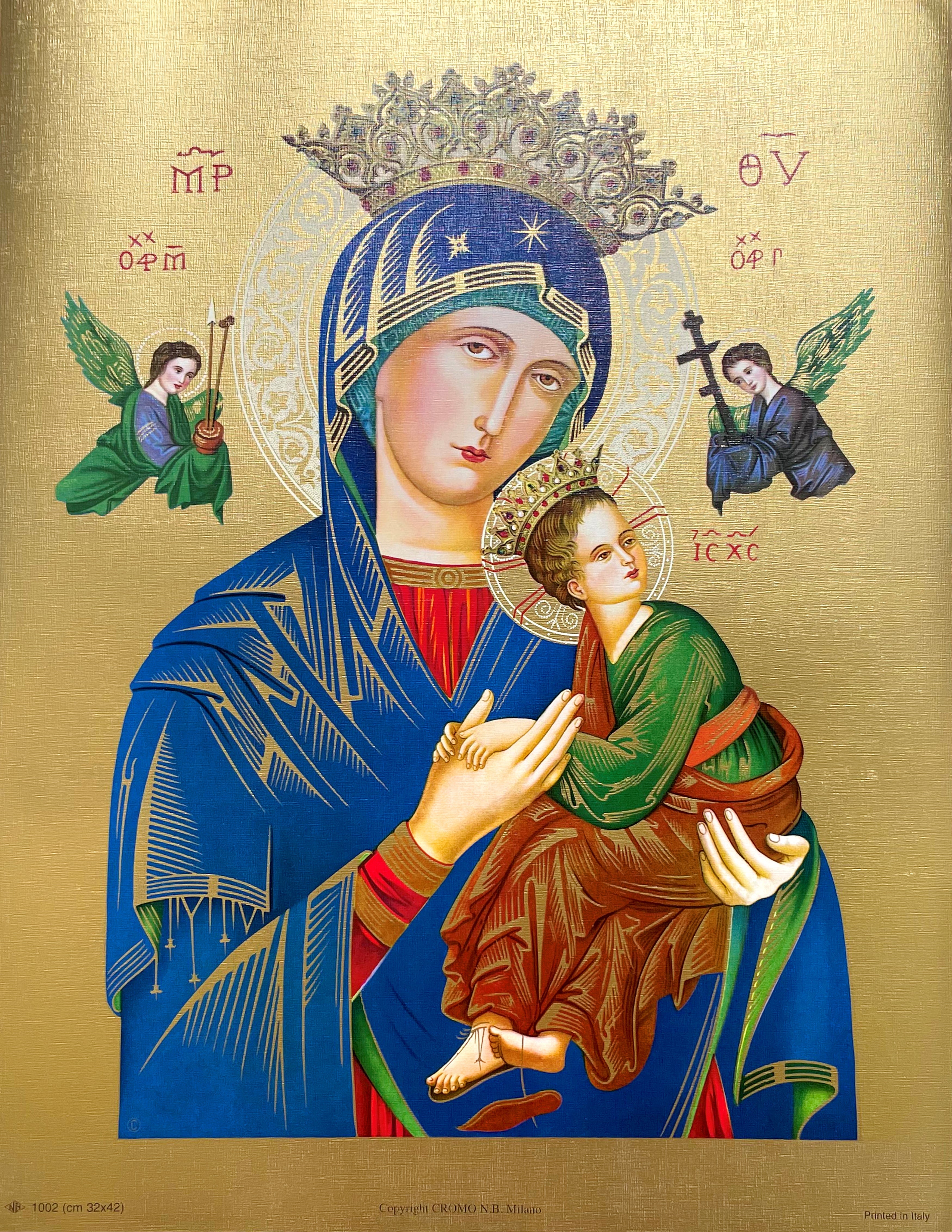 Religious Wall Art, Laminated Print, Unframed, Art Decorative Paper 17.5" x 13.5"