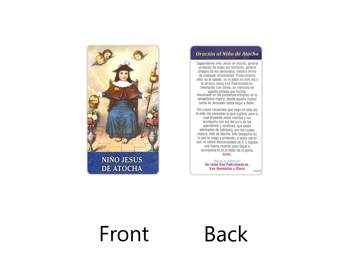 Estampas Católicas en Español – Prayer Holy Cards in Spanish, 3.5" x 2"