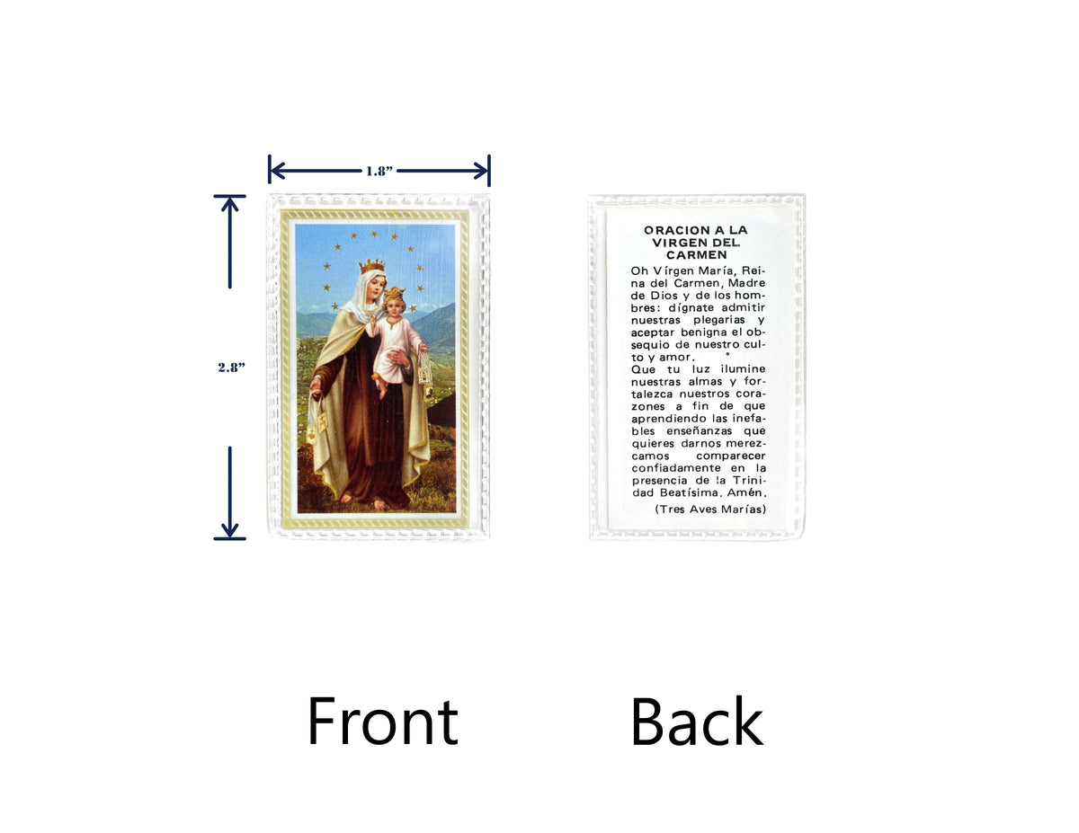 Estampas Católicas Plastificadas en Español – Laminated Prayer Holy Cards, 3.5" x 2"