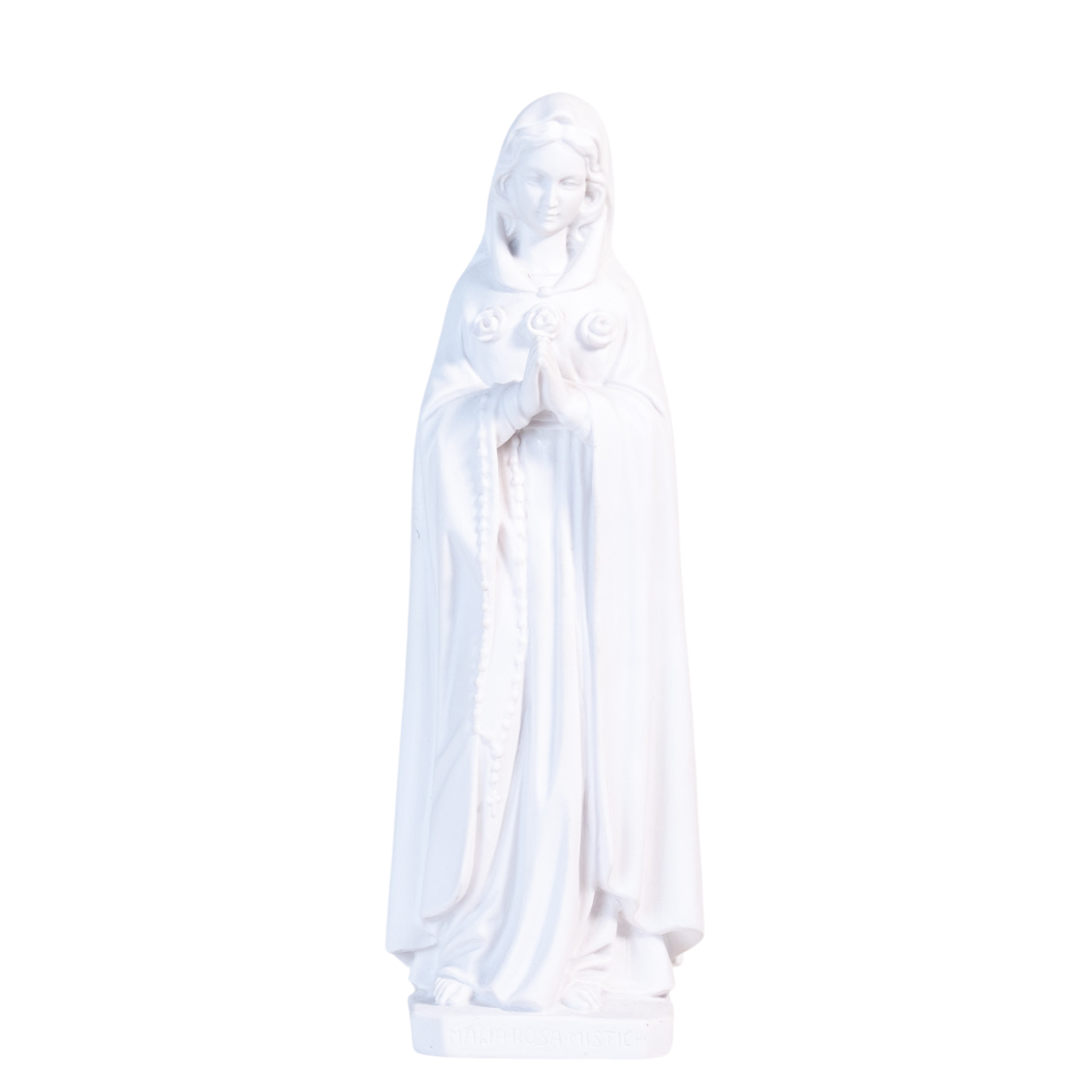 The Faith Gift Shop Mystic Rose Virgin Mary all White Statue- Made in Italy - Our Tuscany Collection - Maria Rosa Mistica Blanca