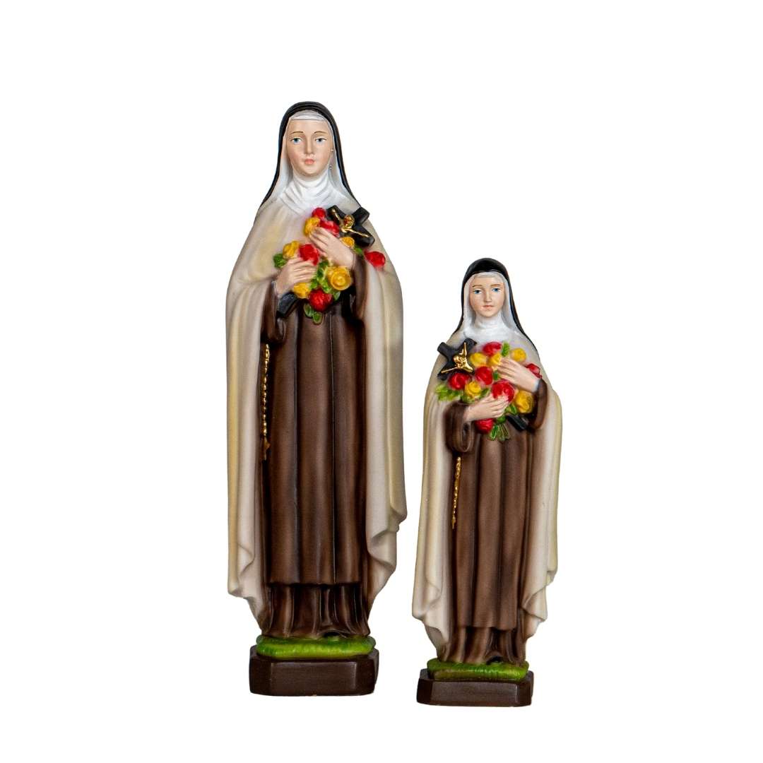 The Faith Gift Shop Saint Theresa of the Little Flowerstatue - Hand Painted in Italy - Our Tuscany Collection -Estatua de Santa Teresita