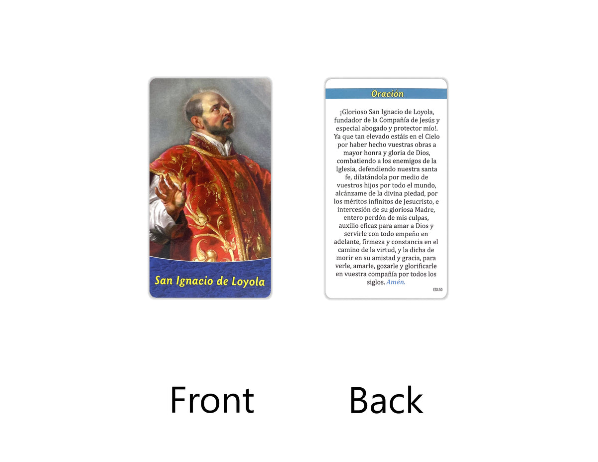 Estampas Católicas en Español – Prayer Holy Cards in Spanish, 3.5" x 2"