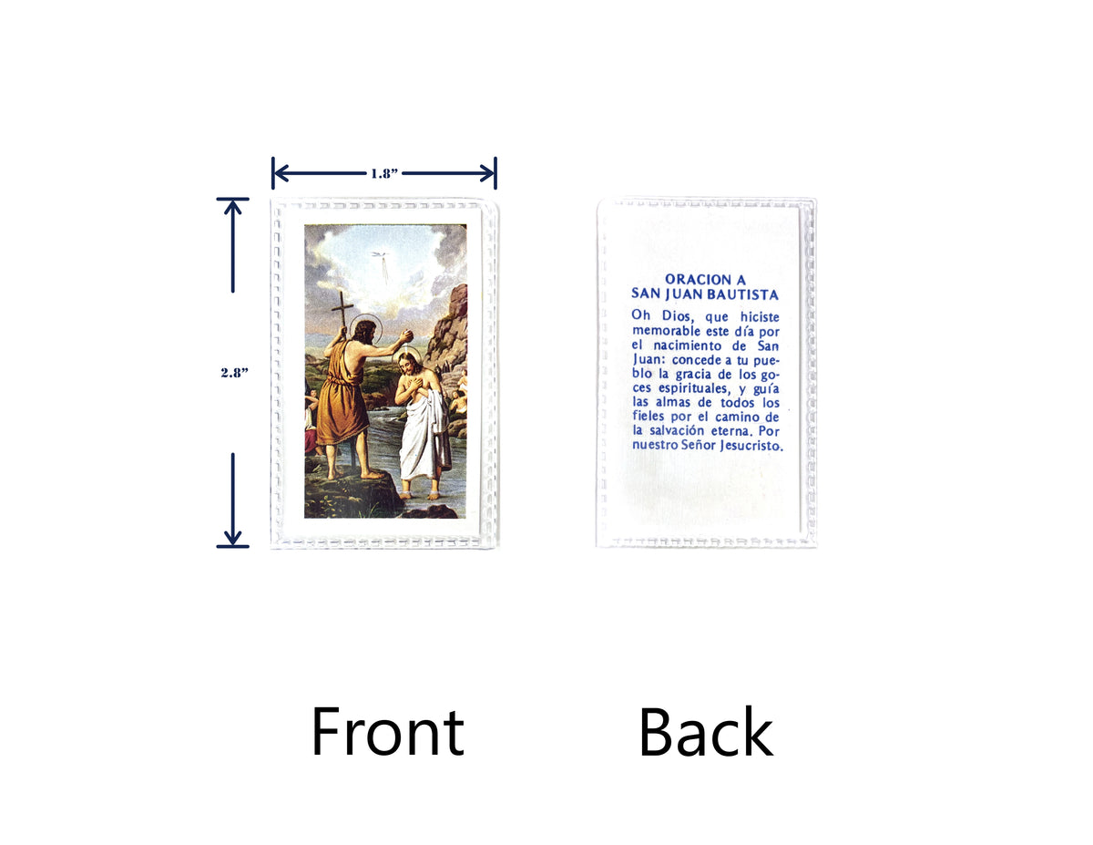 Estampas Católicas Plastificadas en Español – Laminated Prayer Holy Cards, 3.5" x 2"