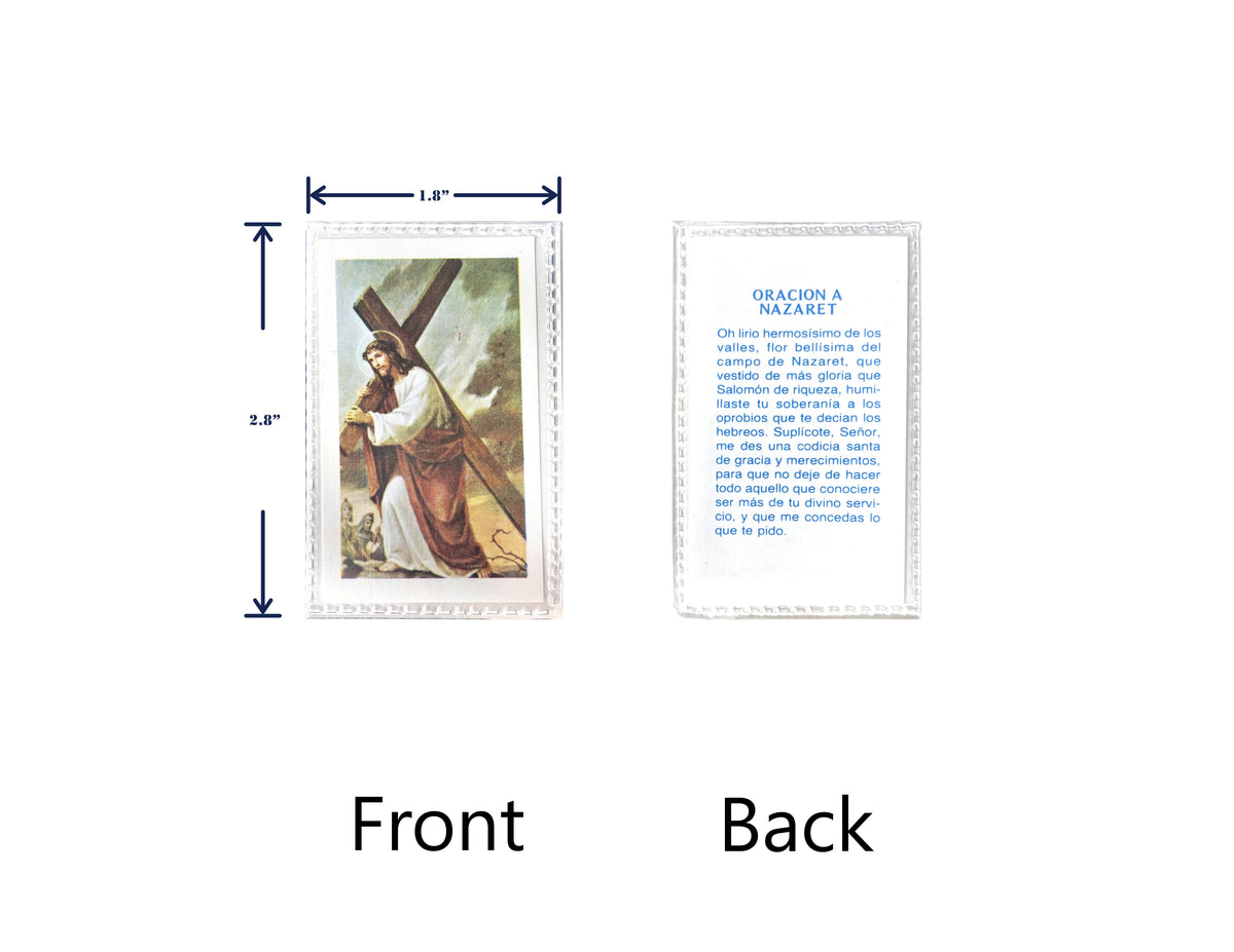 Estampas Católicas Plastificadas en Español – Laminated Prayer Holy Cards, 3.5" x 2"