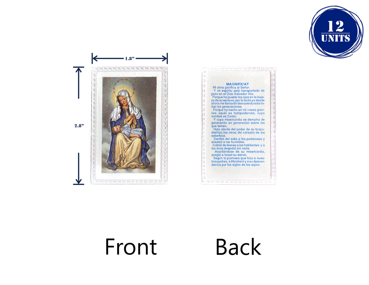 Estampas Católicas Plastificadas en Español – Laminated Prayer Holy Cards, 3.5" x 2"