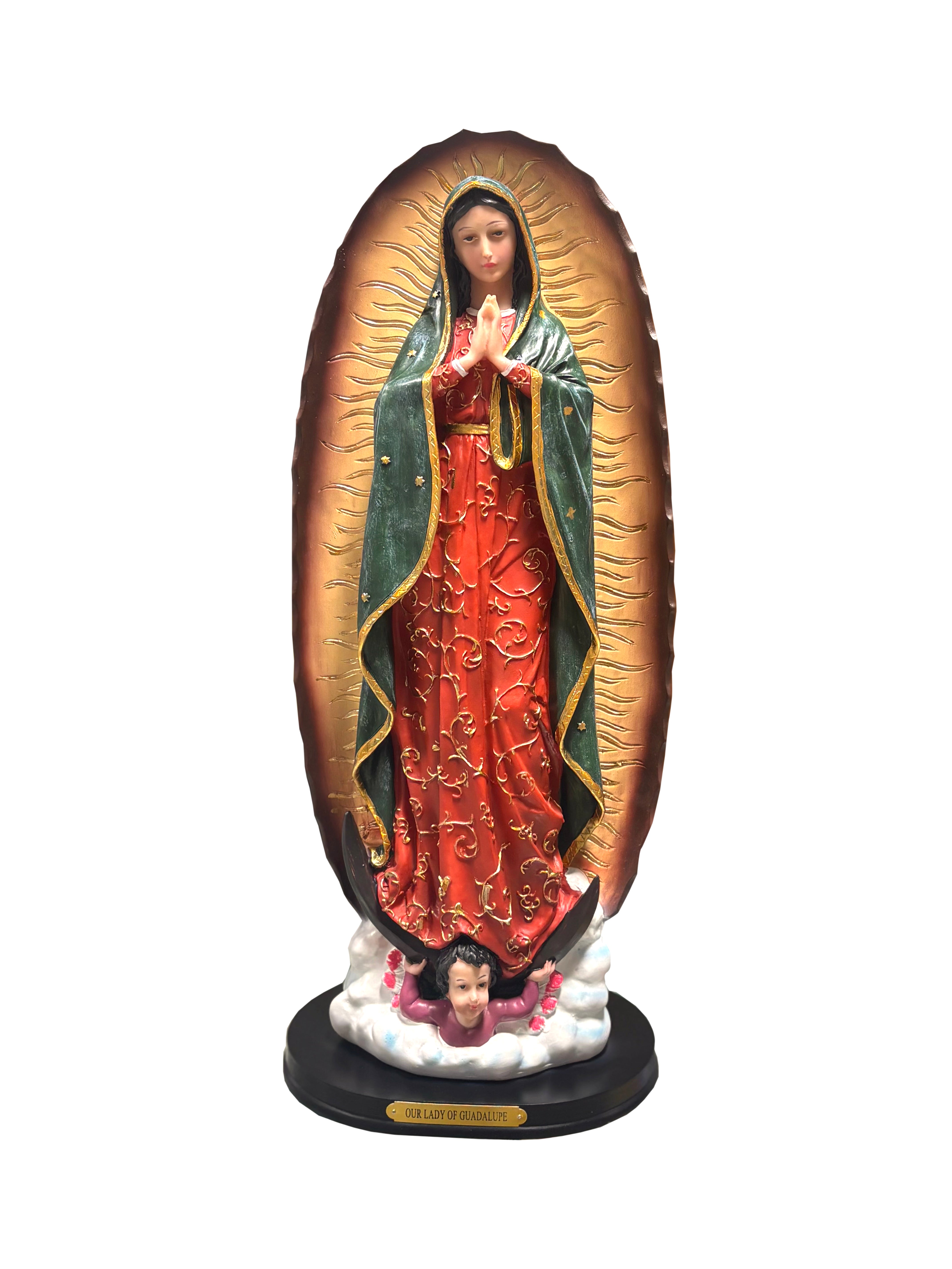 Religious statue of Our Lady of Guadalupe 18" height