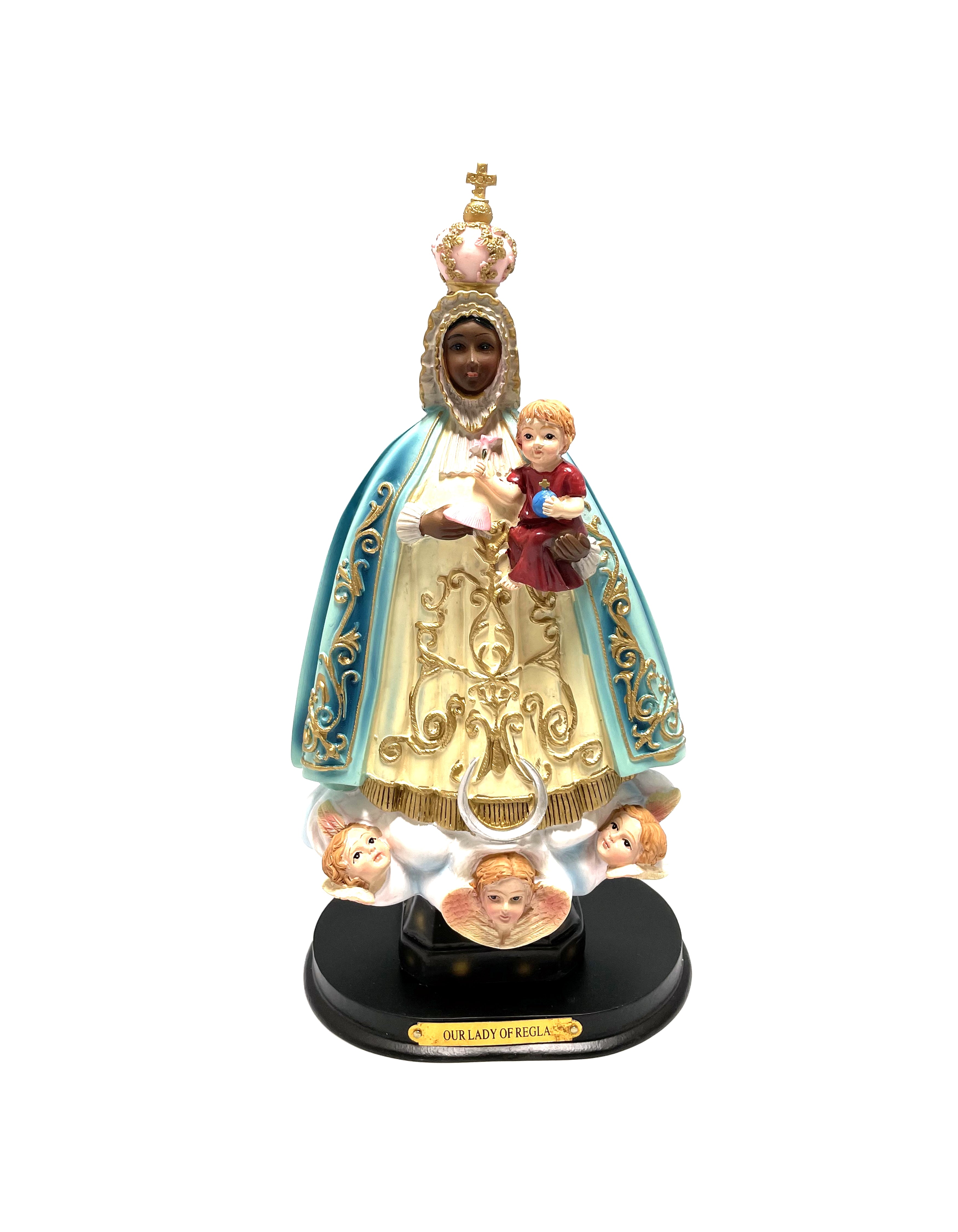 Religious statue of Our Lady of Regla La Virgen de Regla 12" height