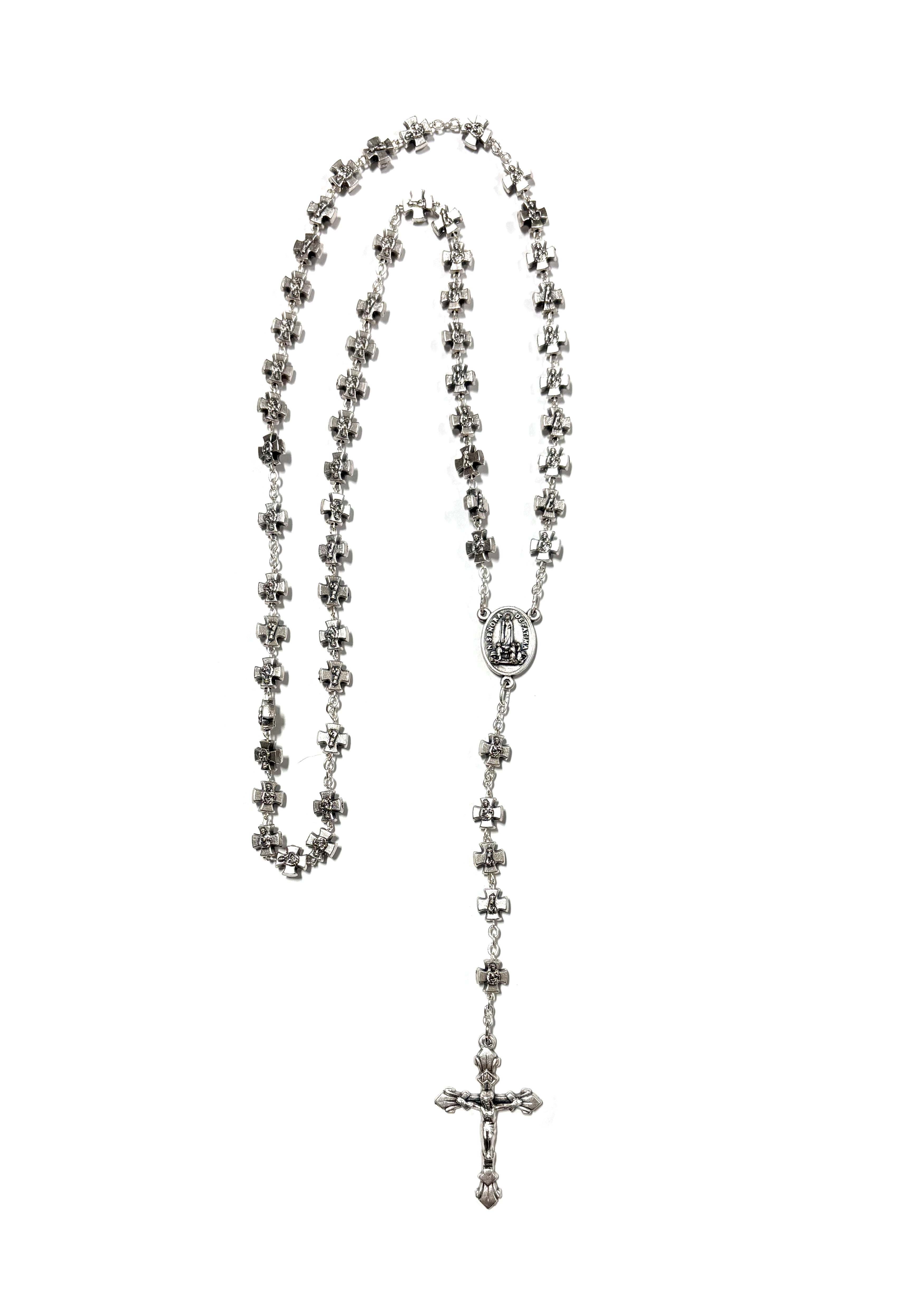 Rosary of Our Lady of Lourdes with cross-shaped beads