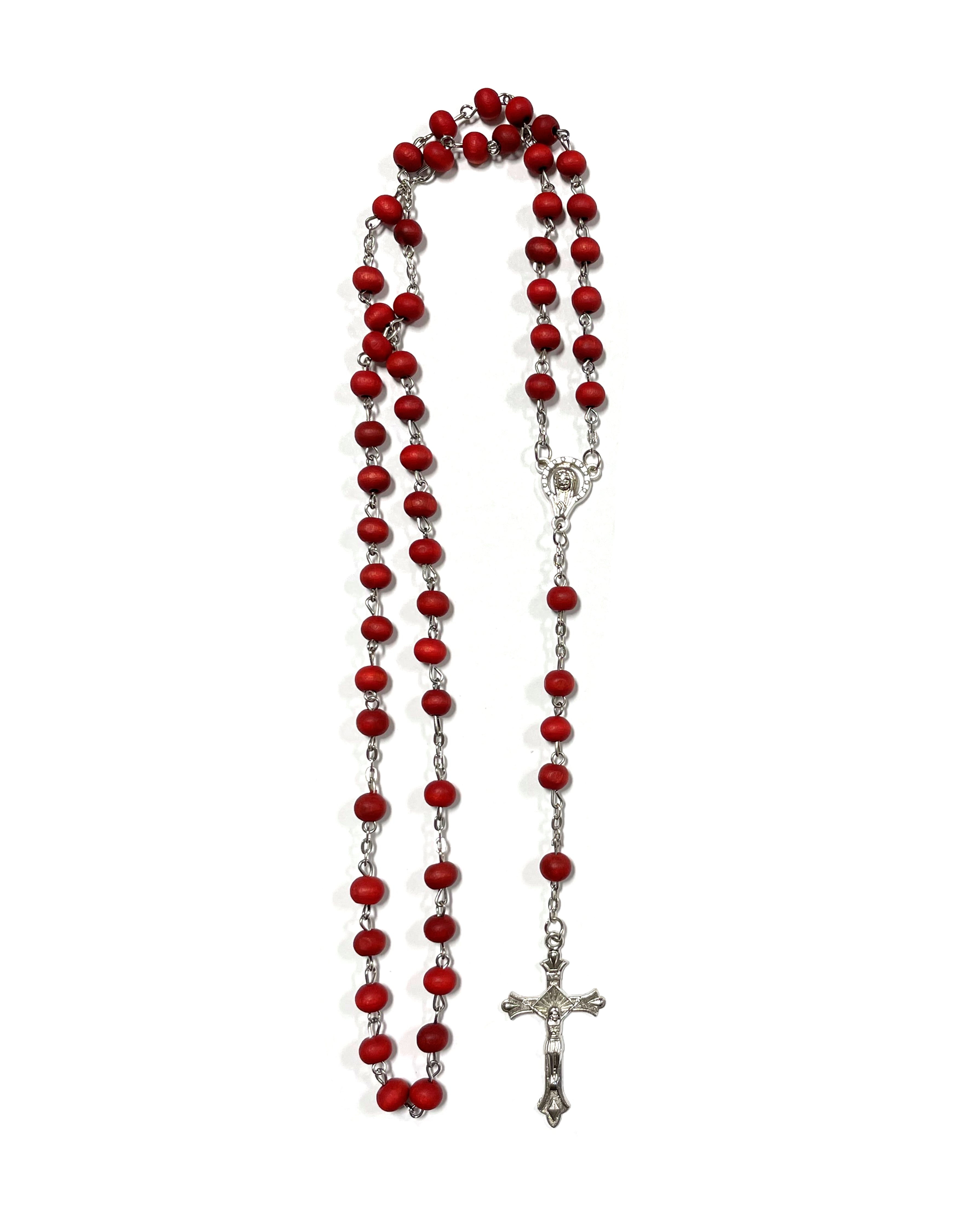 Wooden rosary with the scent of roses