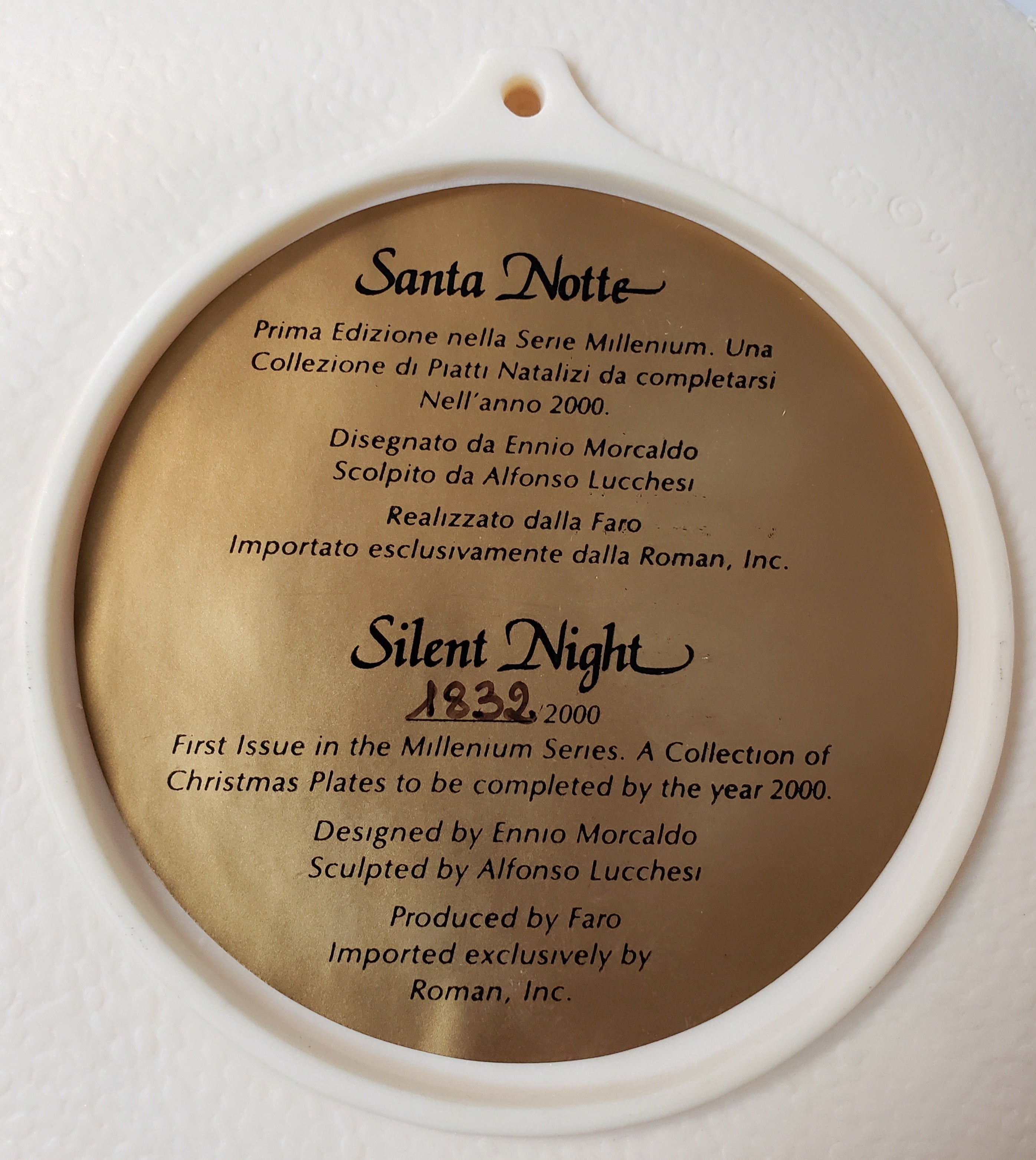 Vintage Faro Plate Made In Italy