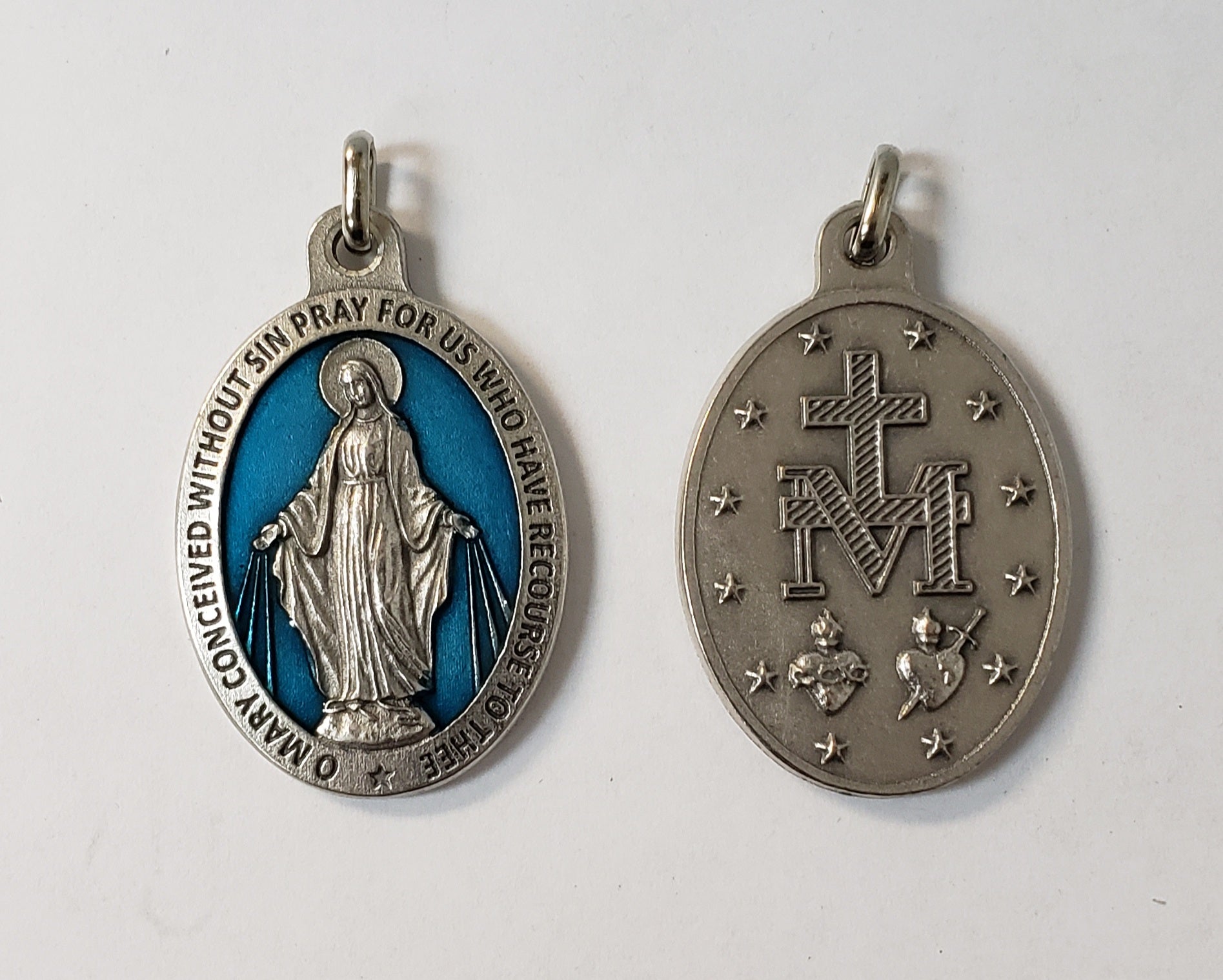 Miraculous Medal Oxidized Medal