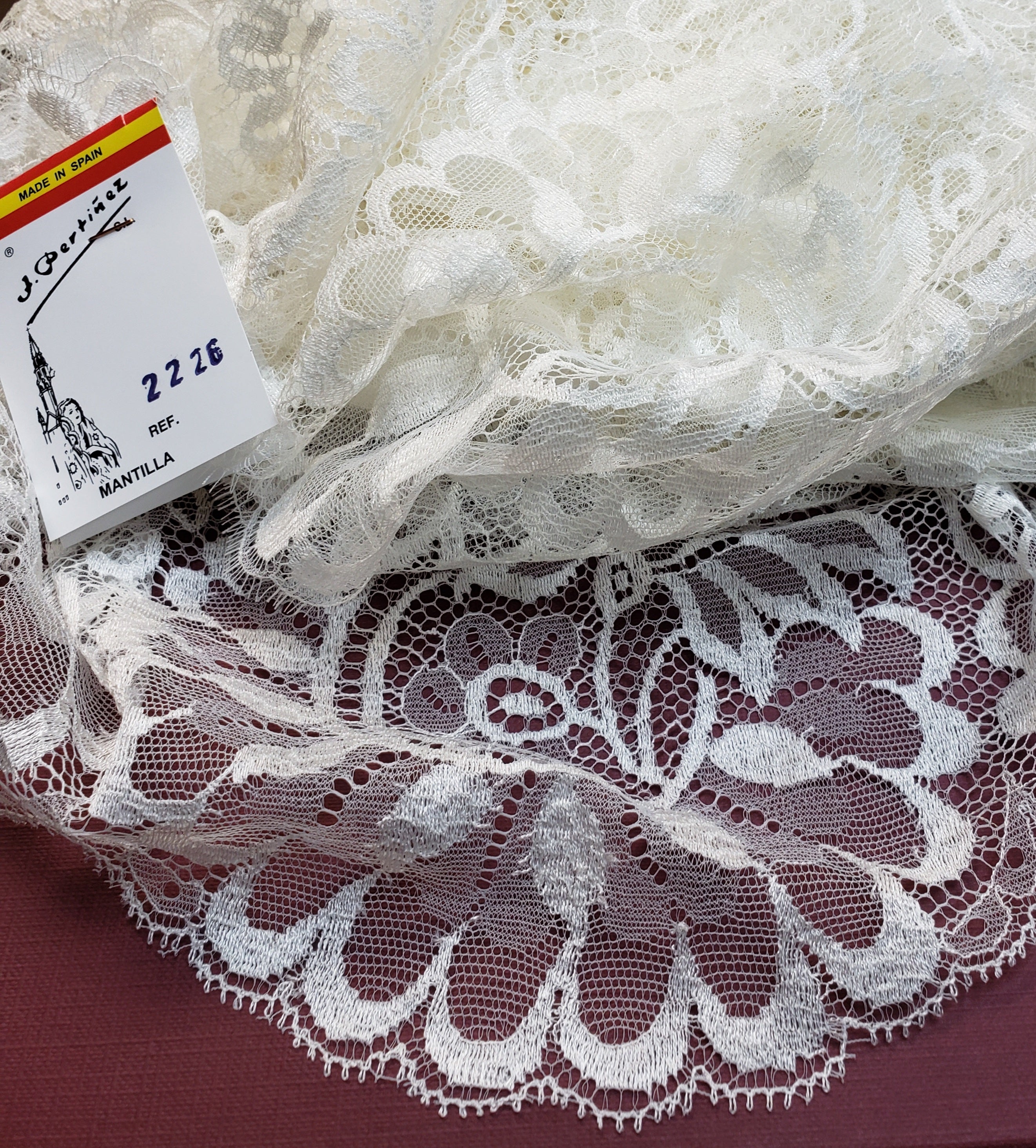 Spanish Wedding Veil 2226S 250/Wedding Mantillas