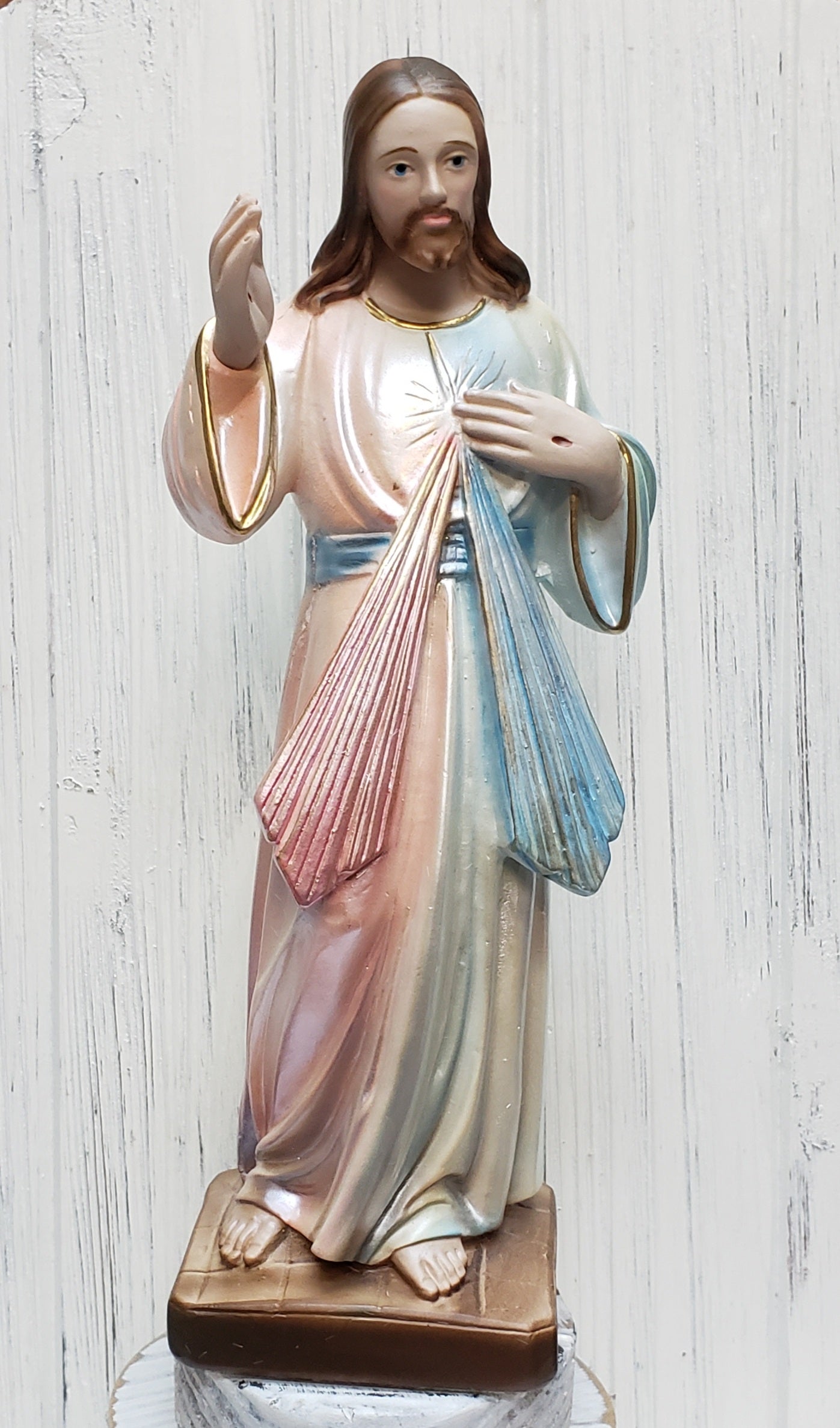 Pearl Divine Mercy - Hand Painted in Italy - Our Tuscany Collection
