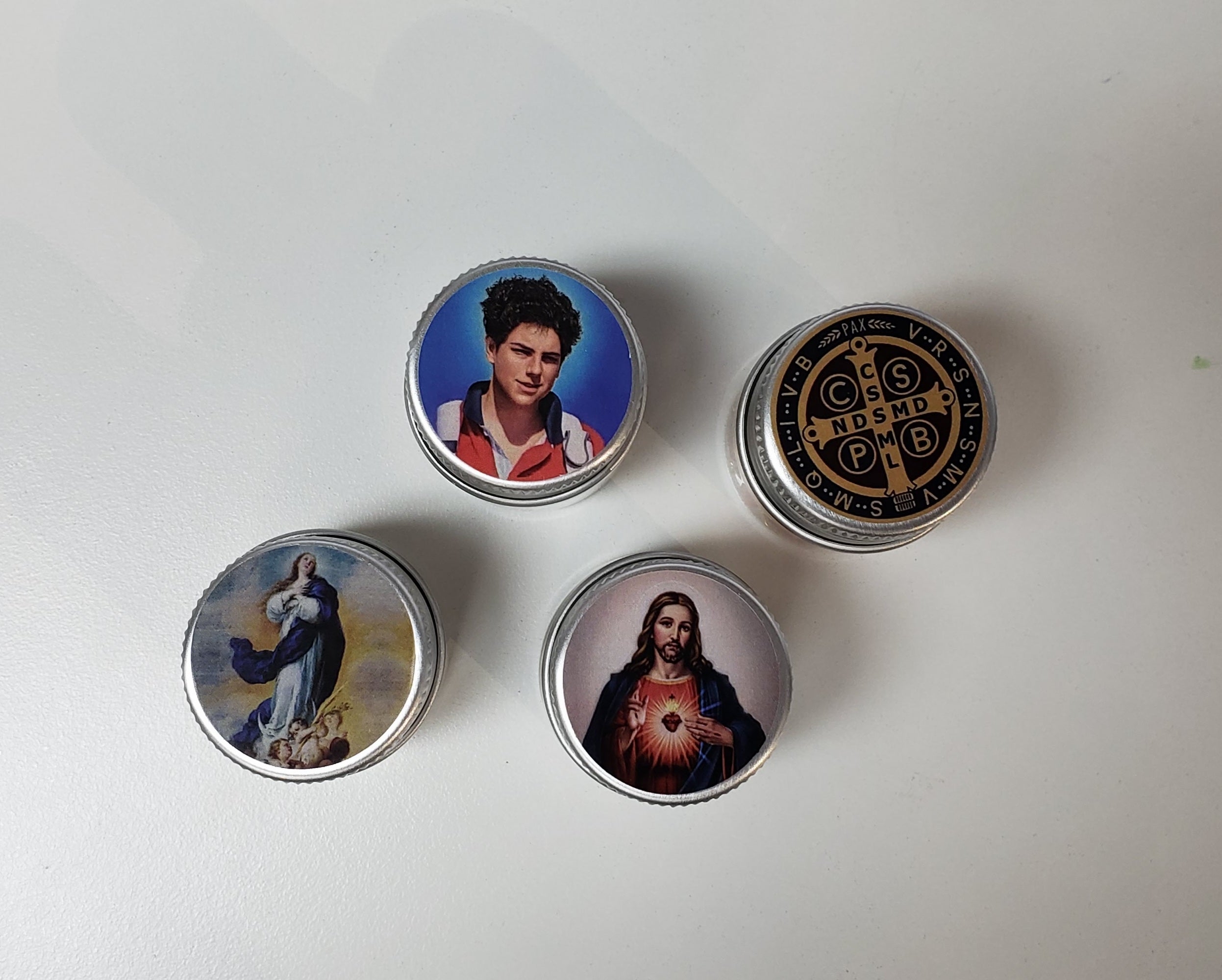 Rosary necklace in a glass bottle