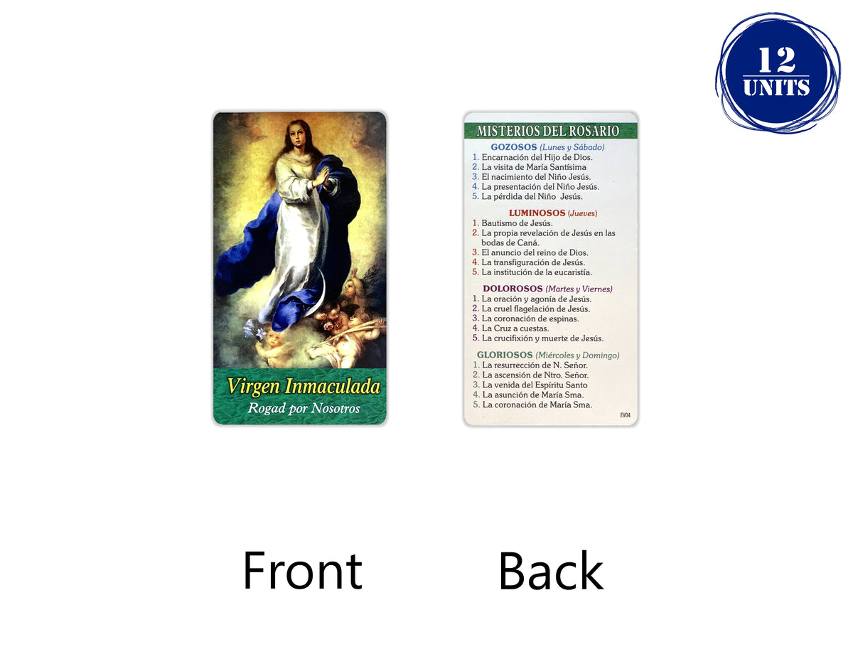Estampa católica con oración en español, holy card 3.5 x 2 inch – view 22