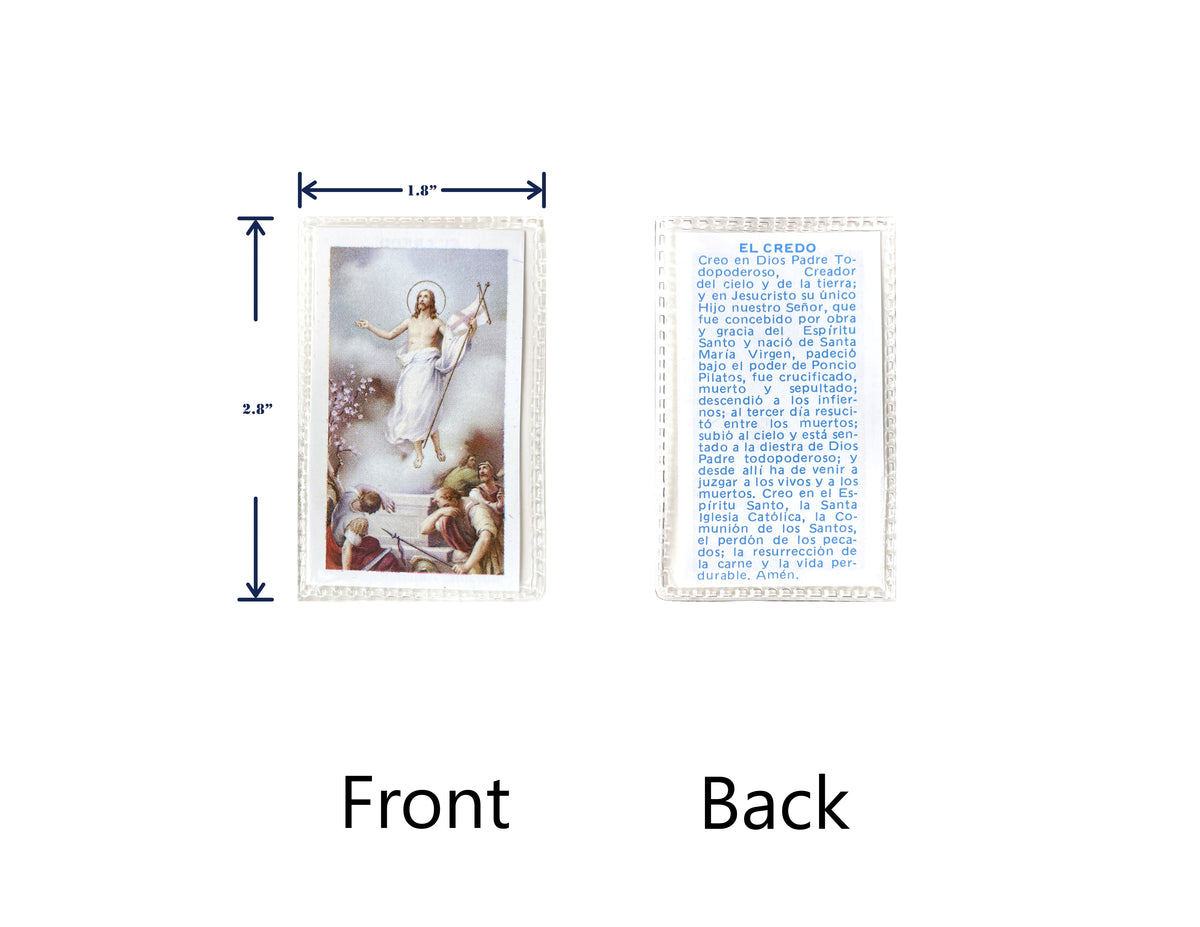 Estampas Católicas Plastificadas en Español – Laminated Prayer Holy Cards, 3.5" x 2"