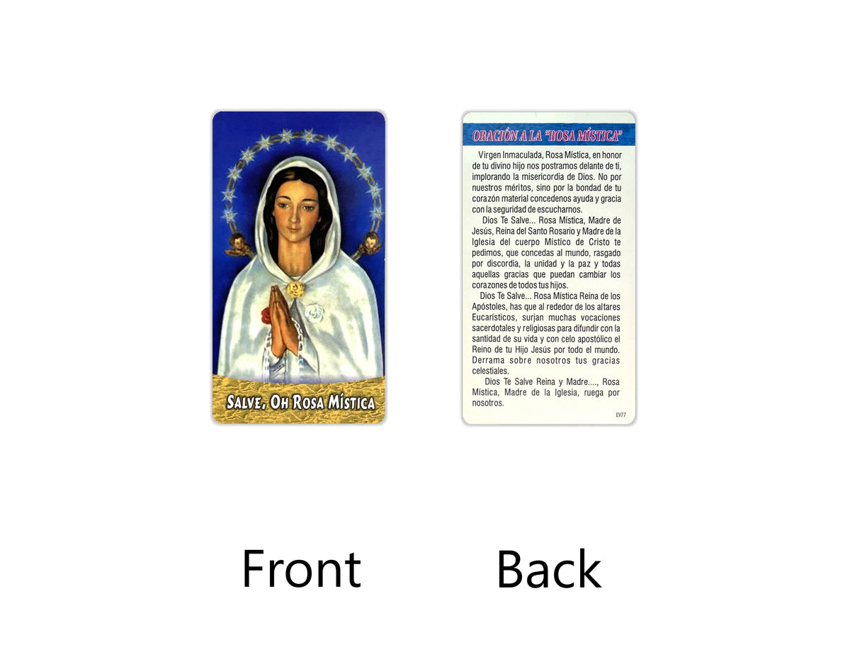 Estampas Católicas en Español – Prayer Holy Cards in Spanish, 3.5" x 2"