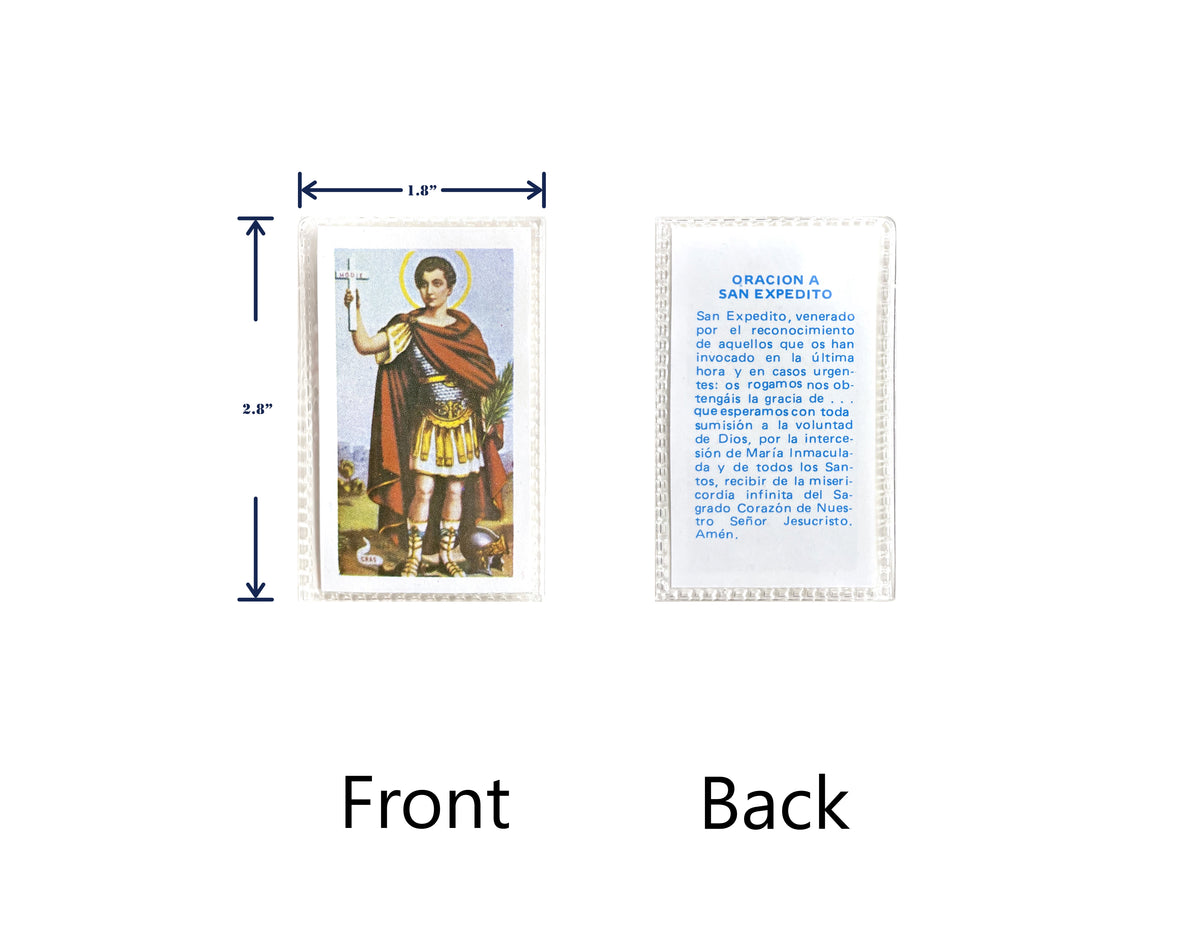 Estampas Católicas Plastificadas en Español – Laminated Prayer Holy Cards, 3.5" x 2"