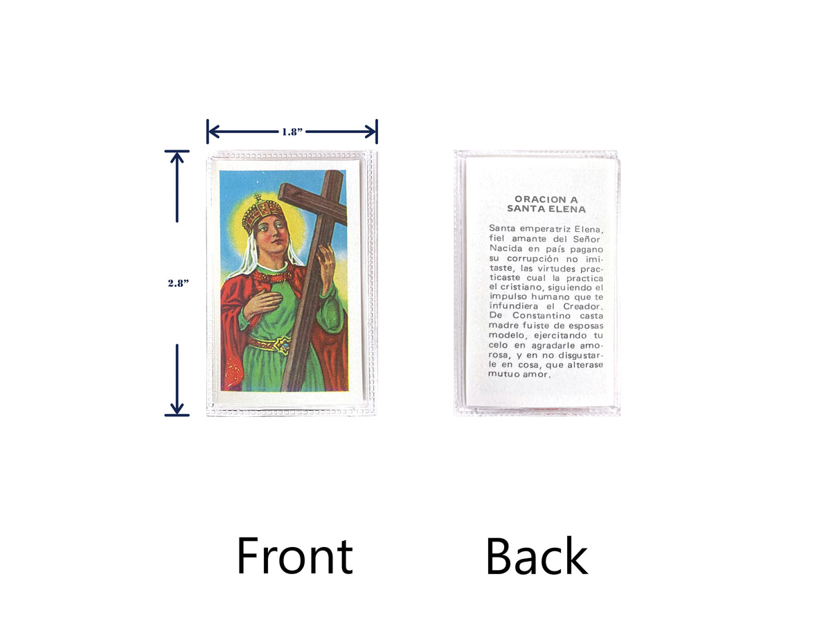 Estampas Católicas Plastificadas en Español – Laminated Prayer Holy Cards, 3.5" x 2"