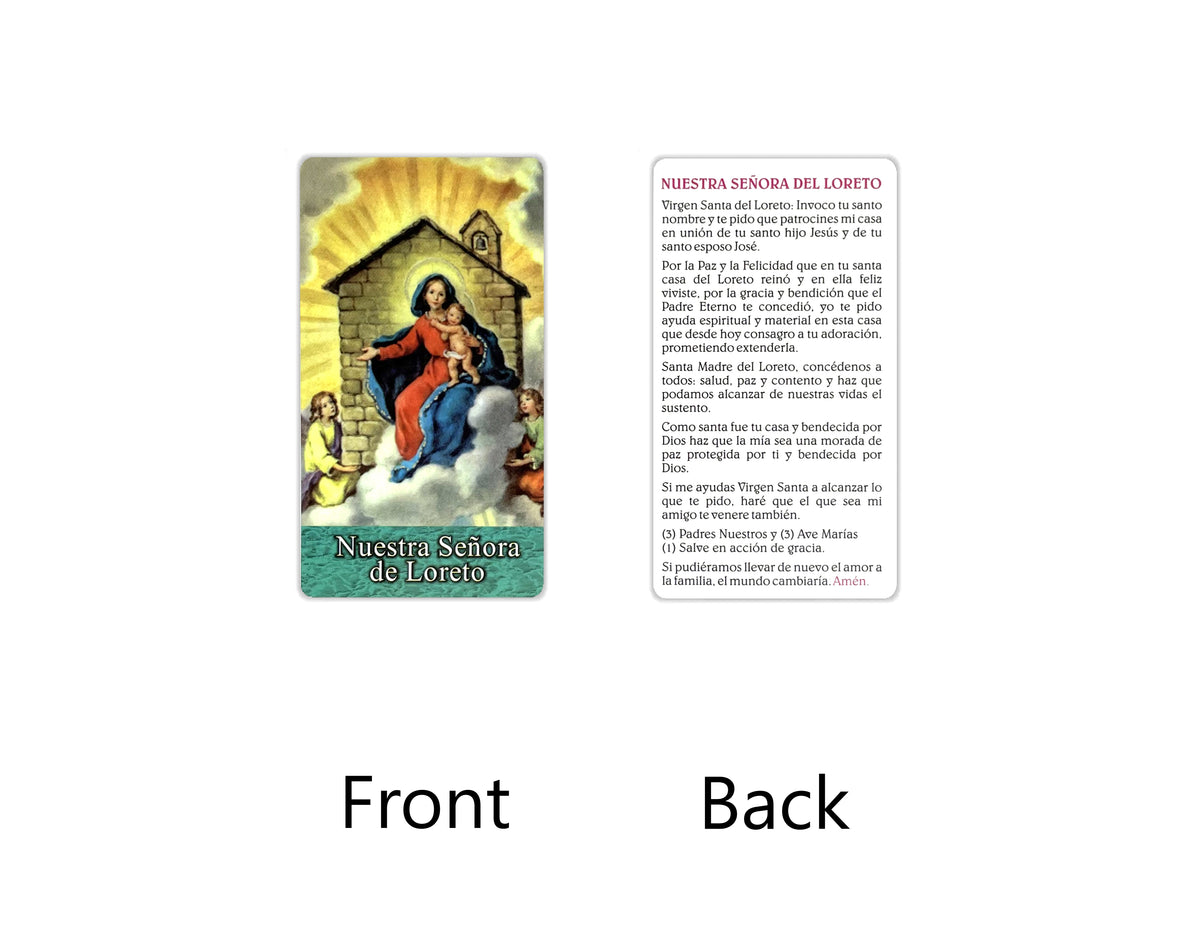 Estampas Católicas en Español – Prayer Holy Cards in Spanish, 3.5" x 2"