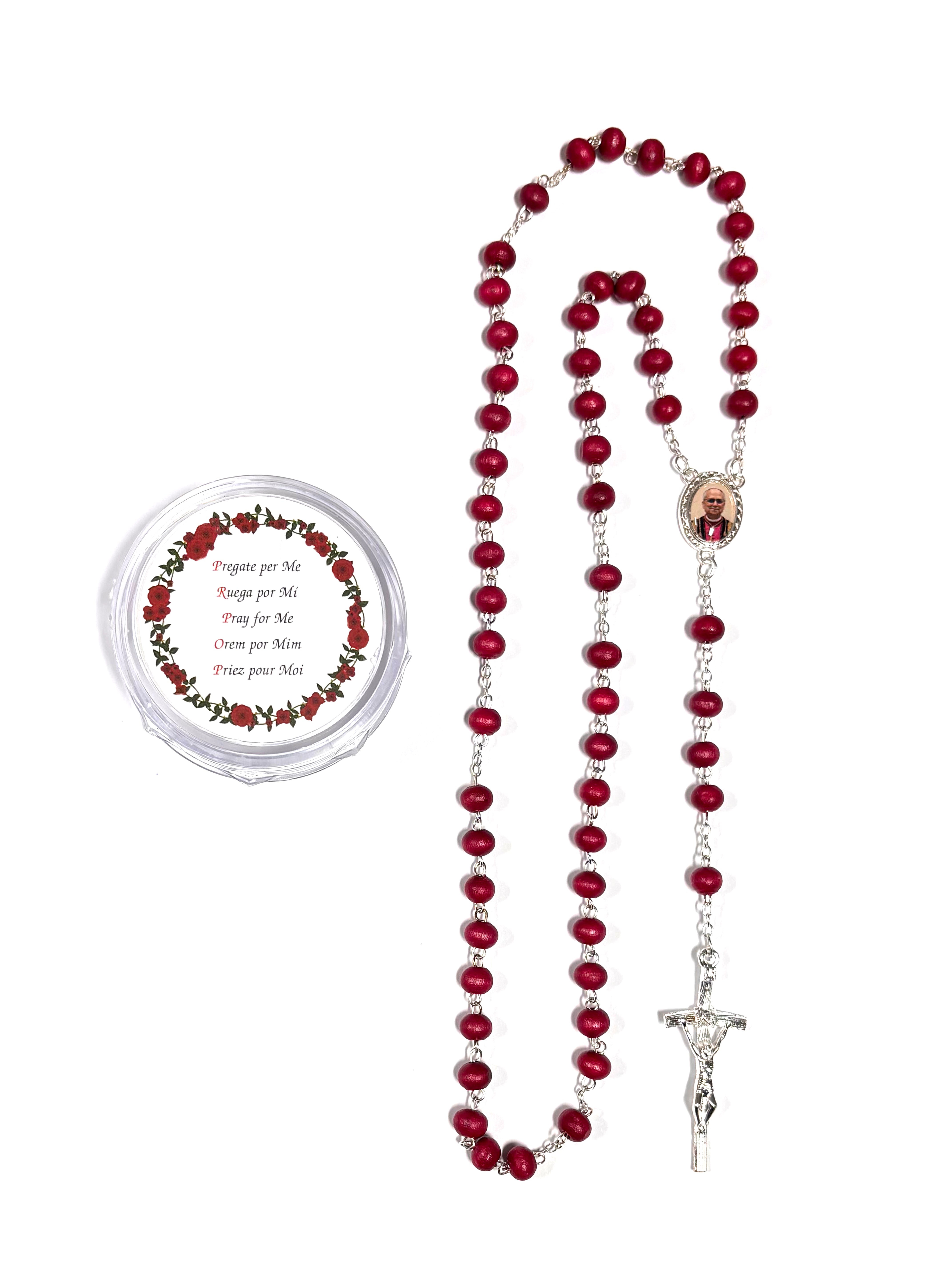 Rose Petal Rosary - Pope Leo XIV from Rome