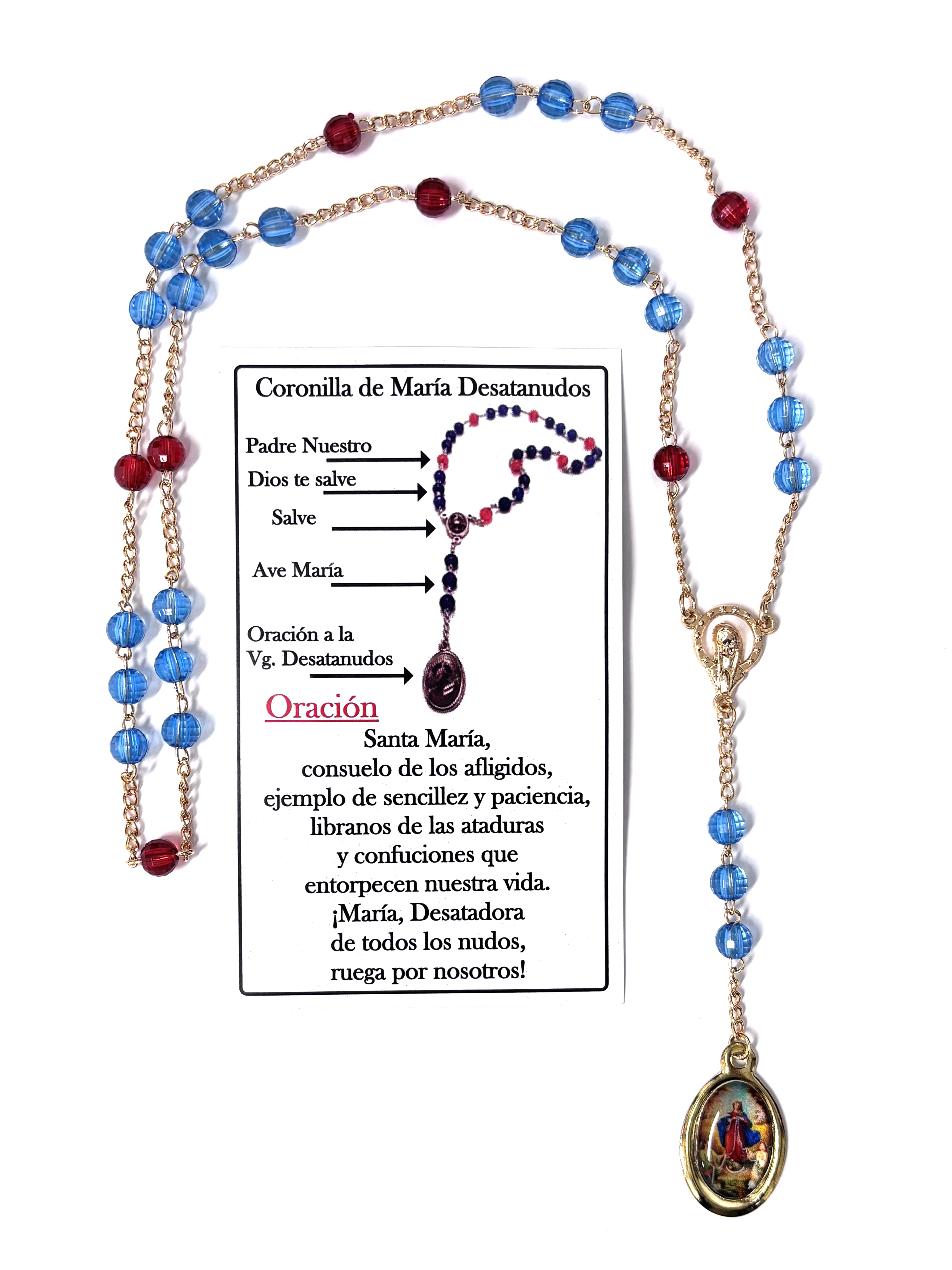 Coronilla de María Desatanudos - Mary Untier of Knots Chaplet