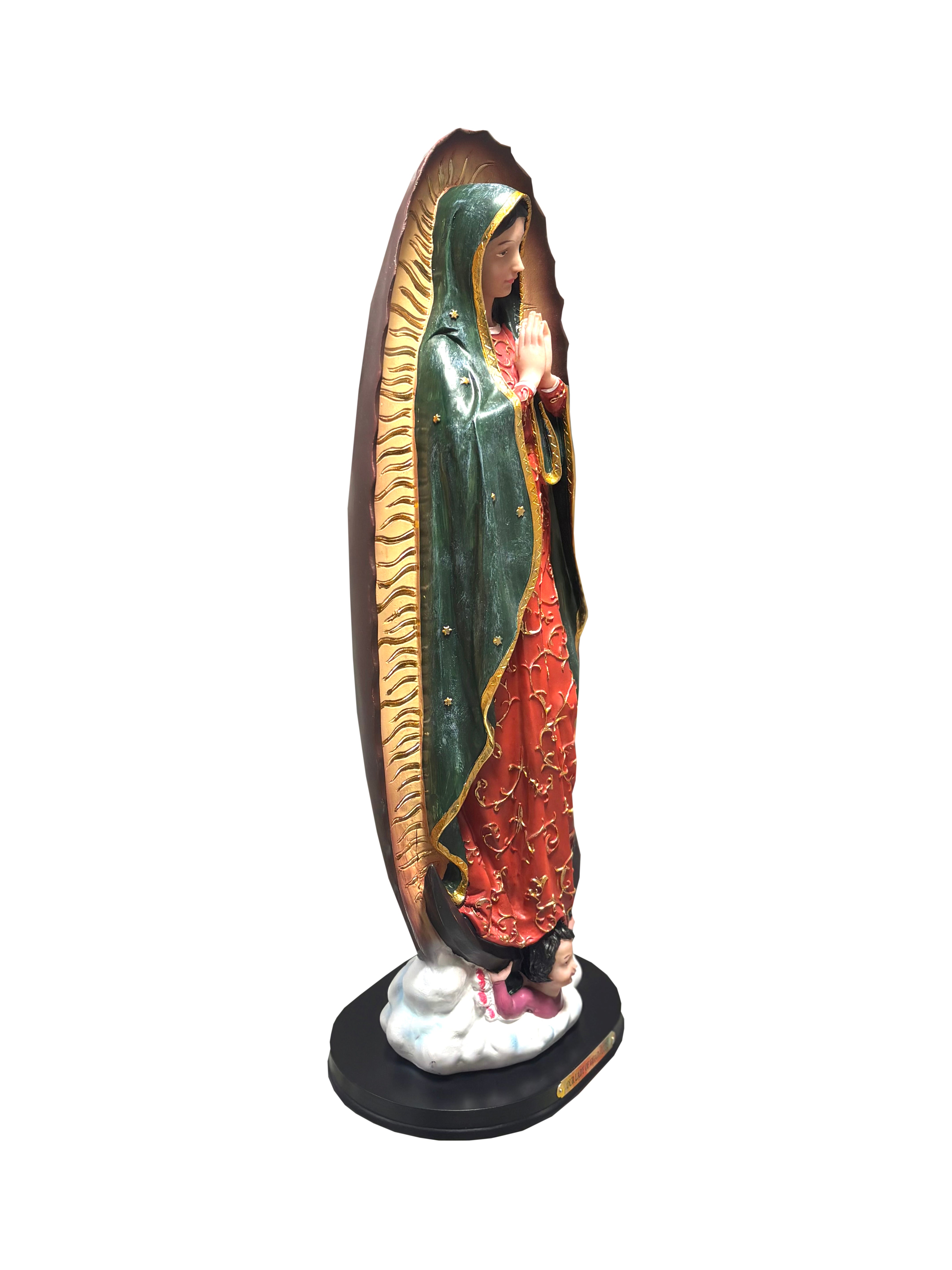Religious statue of Our Lady of Guadalupe 18" height