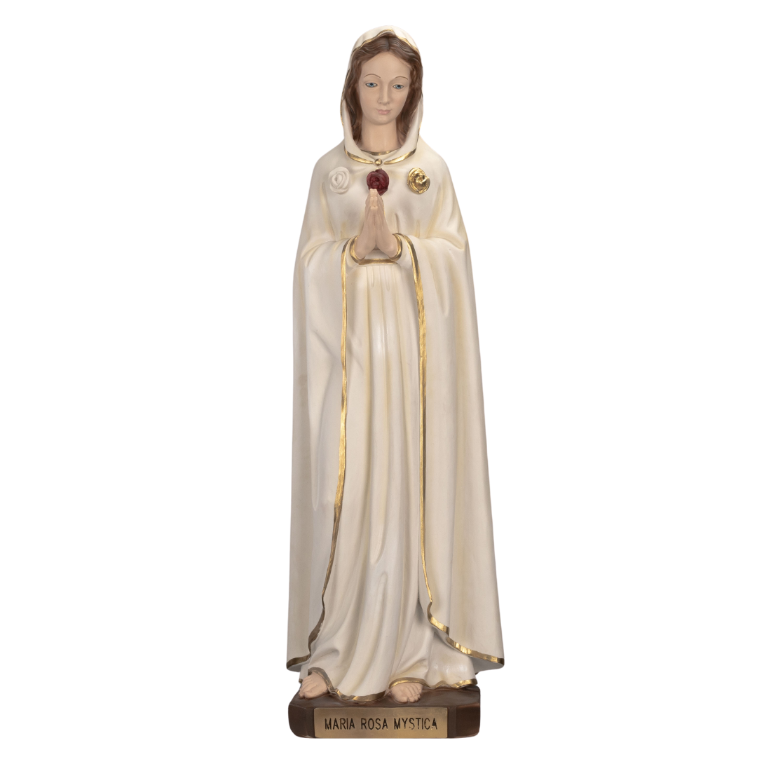 The Faith Gift Shop Mystic Rose Virgin Mary Hand Painted in Italy - Our Tuscany Collection - Virgen Maria Rosa Mistica