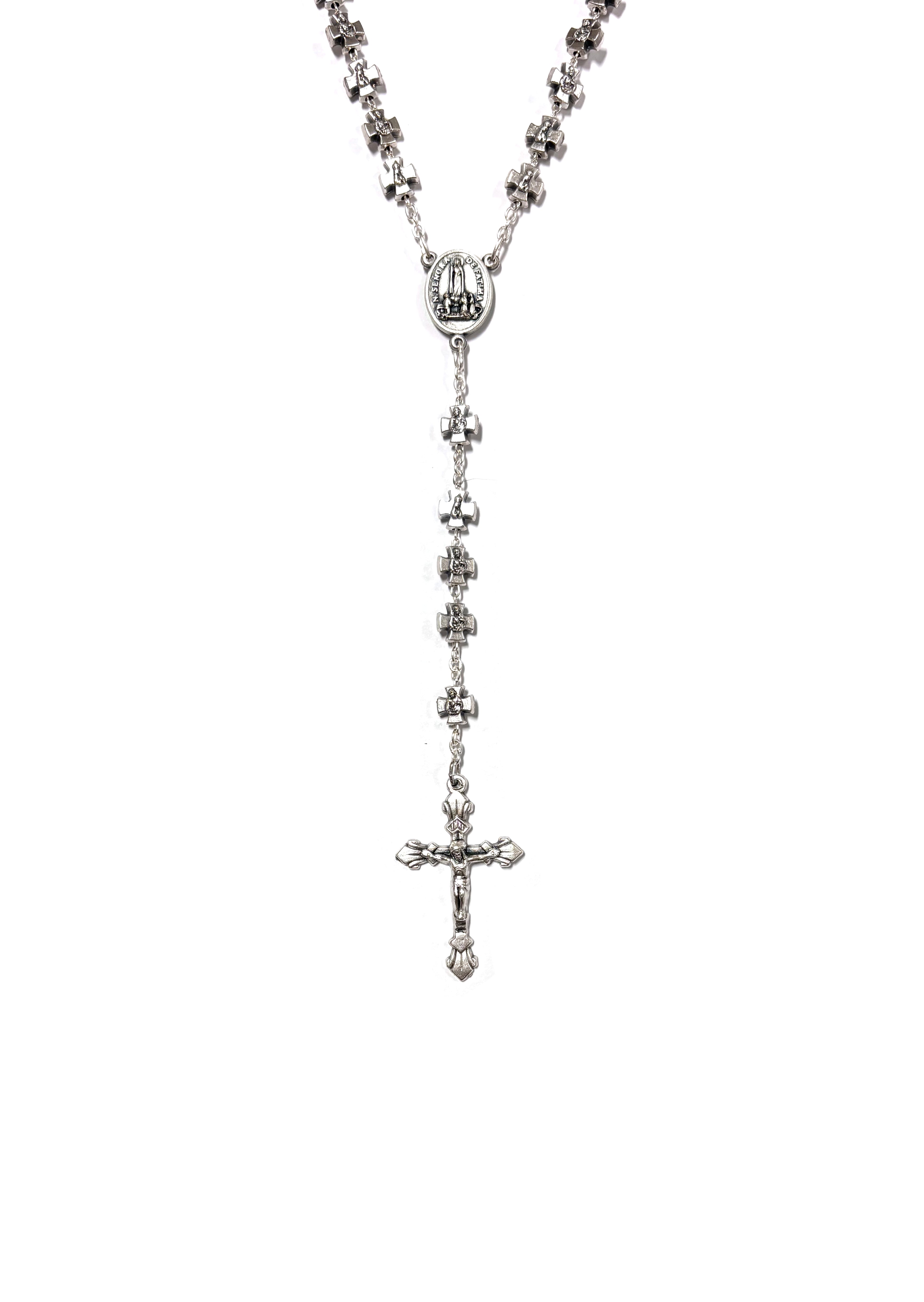 Rosary of Our Lady of Lourdes with cross-shaped beads