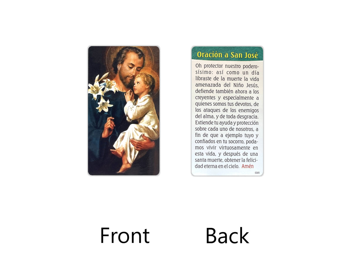 Estampas Católicas en Español – Prayer Holy Cards in Spanish, 3.5" x 2"