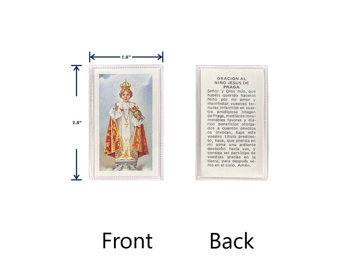 Estampas Católicas Plastificadas en Español – Laminated Prayer Holy Cards, 3.5" x 2"
