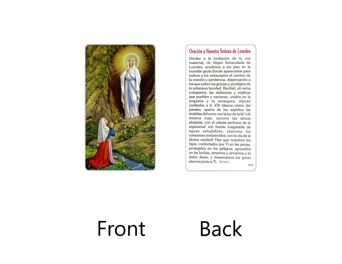 Estampas Católicas en Español – Prayer Holy Cards in Spanish, 3.5" x 2"