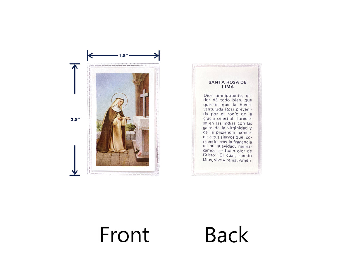 Estampas Católicas Plastificadas en Español – Laminated Prayer Holy Cards, 3.5" x 2"