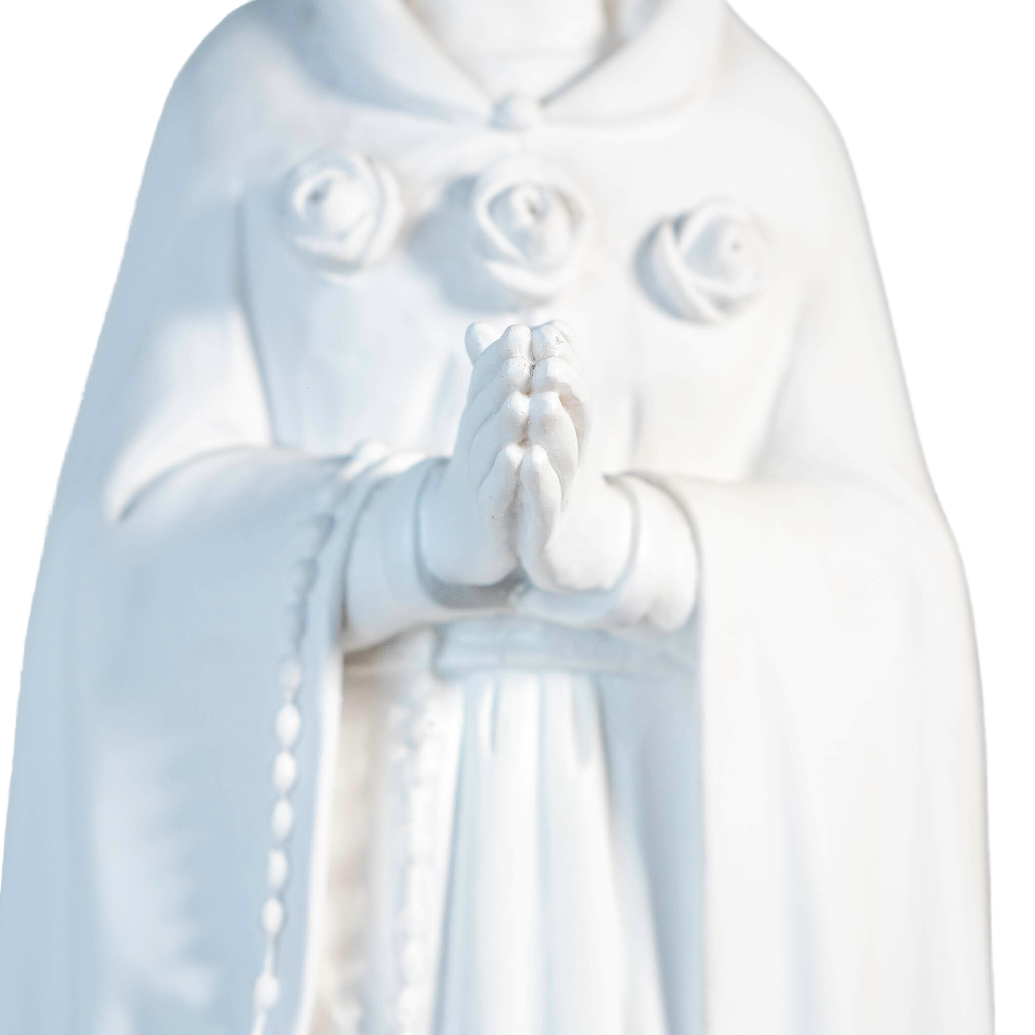 The Faith Gift Shop Mystic Rose Virgin Mary all White Statue- Made in Italy - Our Tuscany Collection - Maria Rosa Mistica Blanca