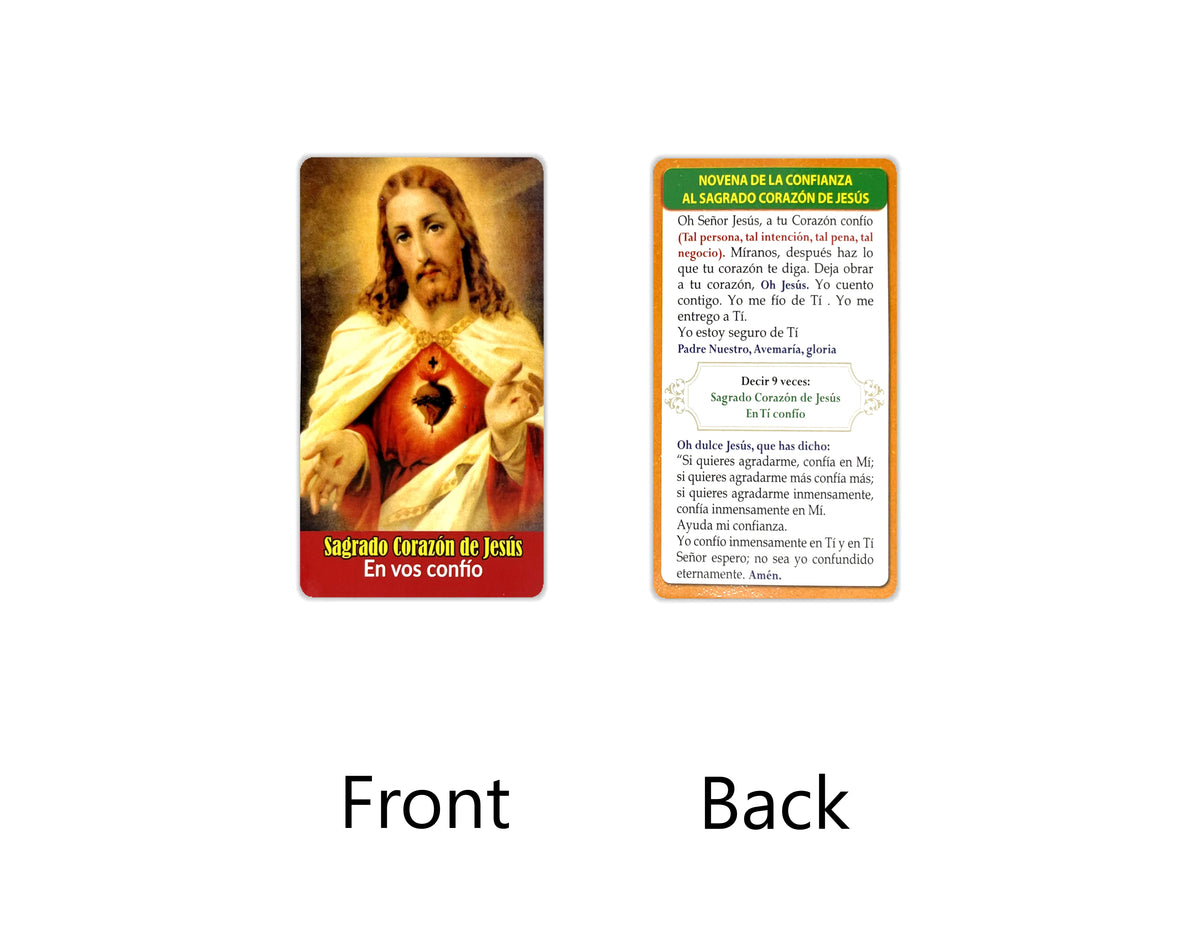 Estampas Católicas en Español – Prayer Holy Cards in Spanish, 3.5" x 2"