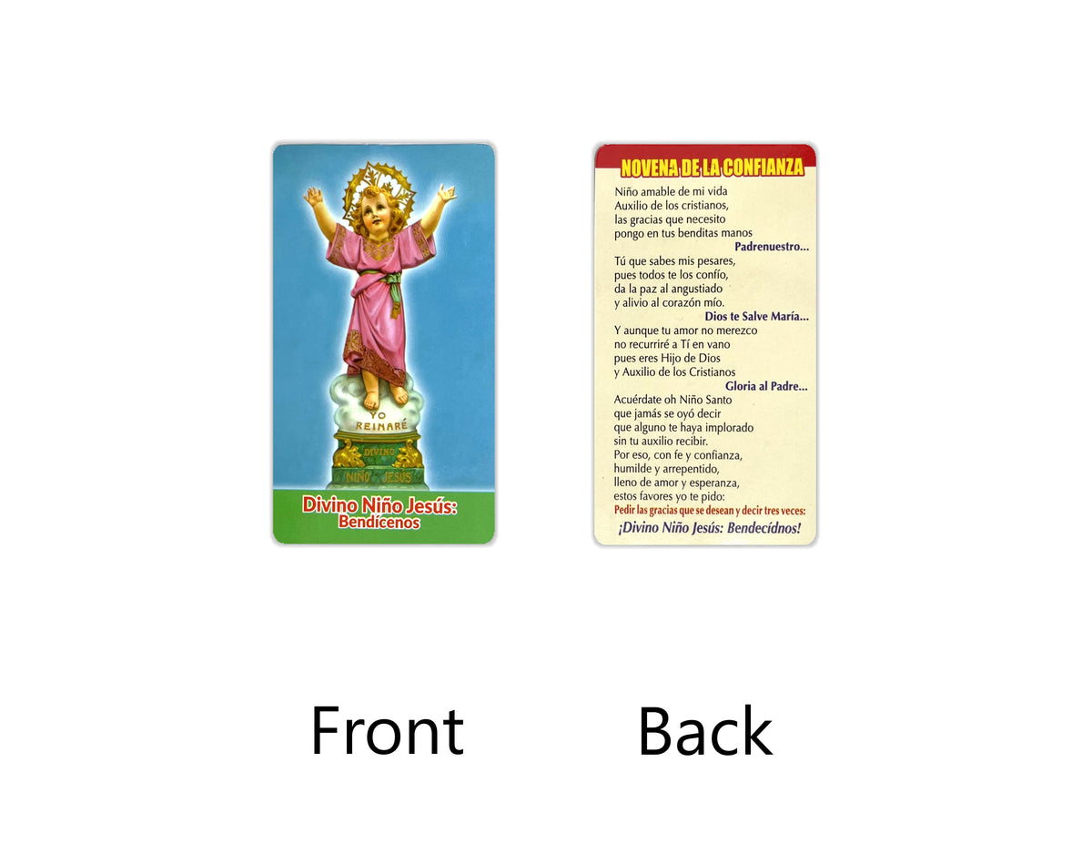 Estampas Católicas en Español – Prayer Holy Cards in Spanish, 3.5" x 2"
