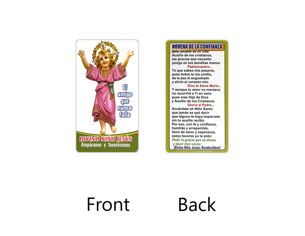 Estampas Católicas en Español – Prayer Holy Cards in Spanish, 3.5" x 2"