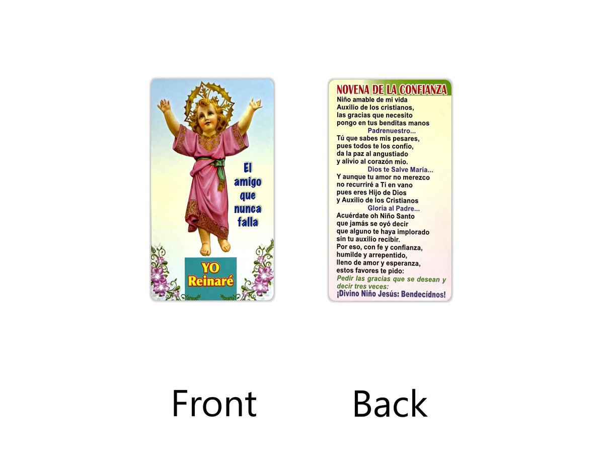 Estampas Católicas en Español – Prayer Holy Cards in Spanish, 3.5" x 2"