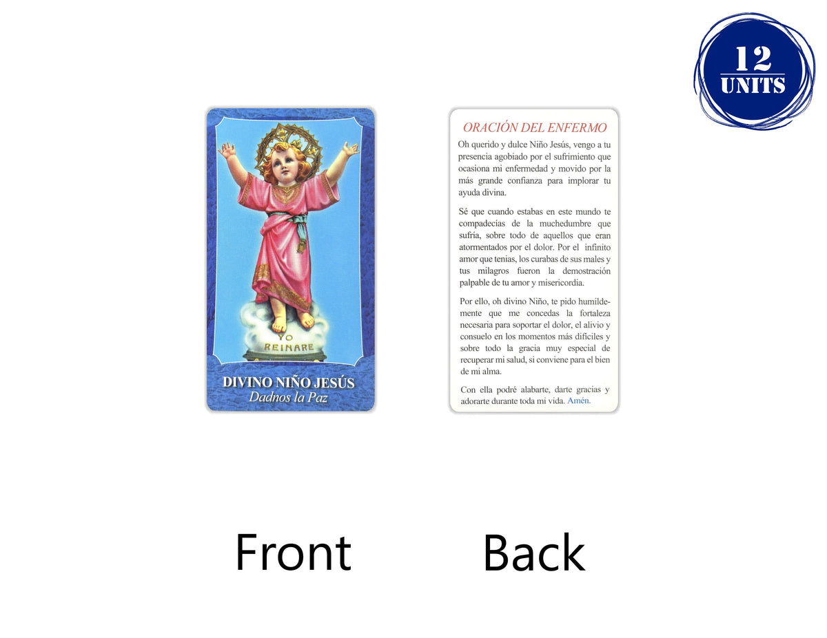 Estampas Católicas en Español – Prayer Holy Cards in Spanish, 3.5" x 2"