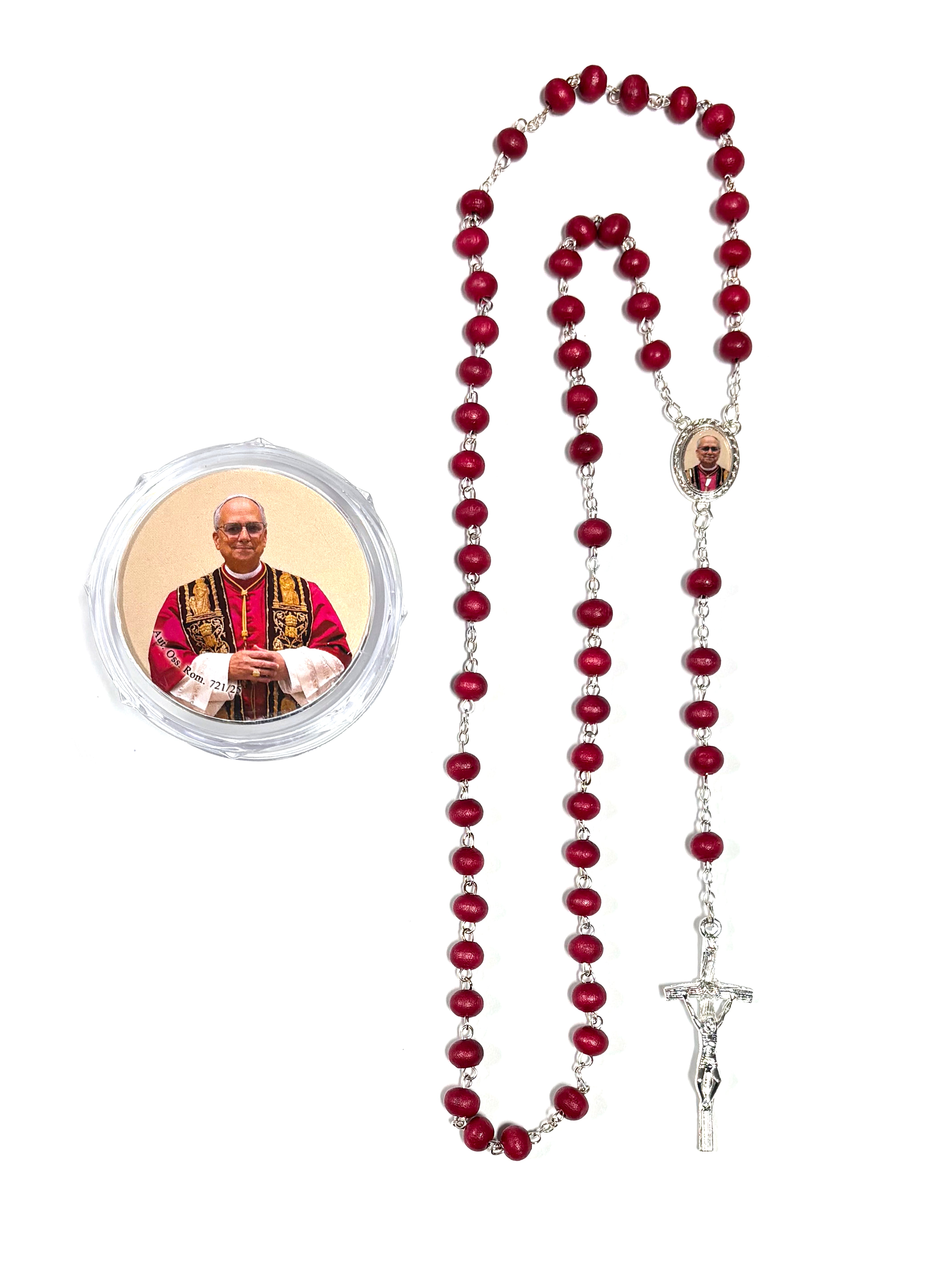 Rose Petal Rosary - Pope Leo XIV from Rome