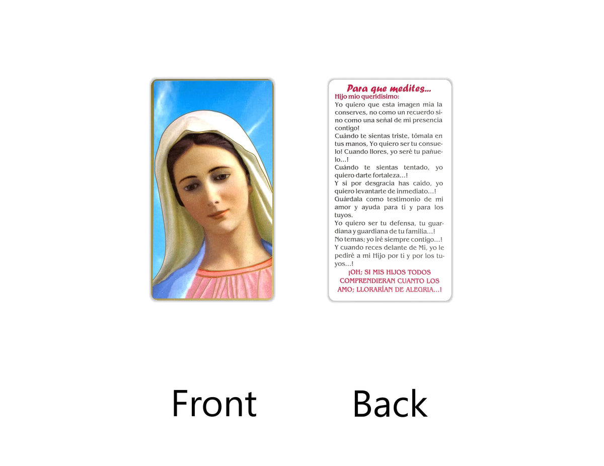 Estampas Católicas en Español – Prayer Holy Cards in Spanish, 3.5" x 2"