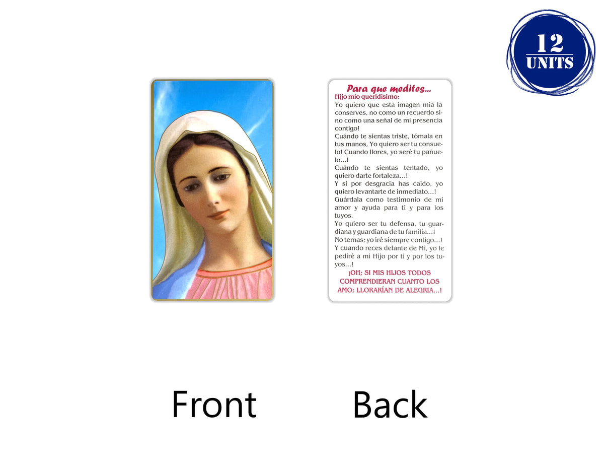 Estampas Católicas en Español – Prayer Holy Cards in Spanish, 3.5" x 2"