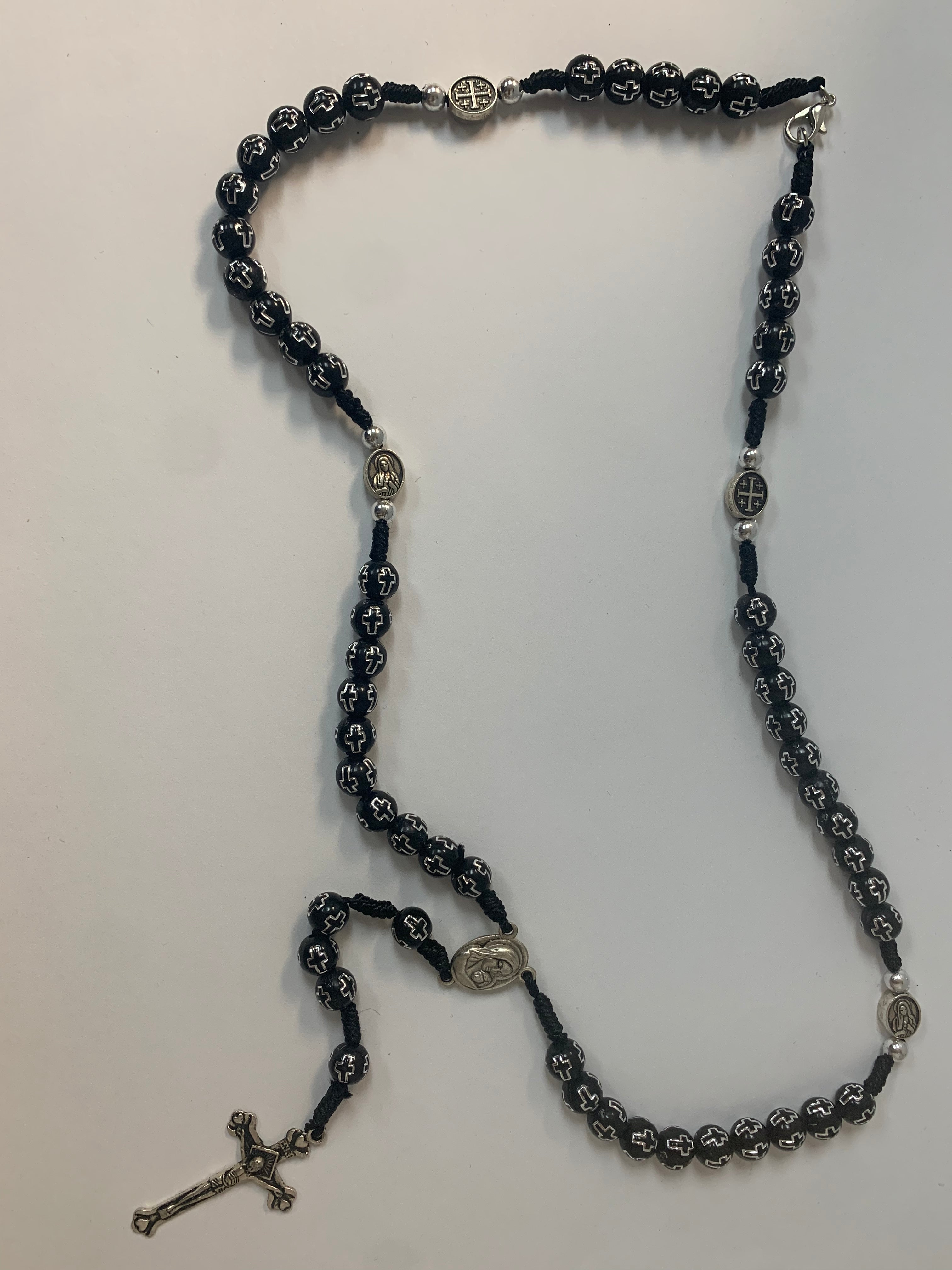 Rosary with medal of Our Lady and Soil from the Holy Land