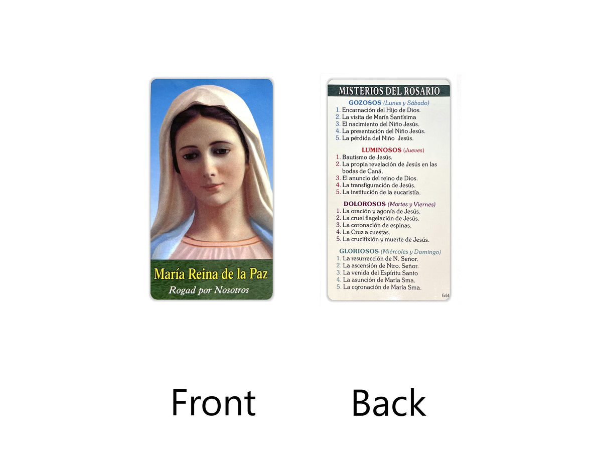 Estampas Católicas en Español – Prayer Holy Cards in Spanish, 3.5" x 2"