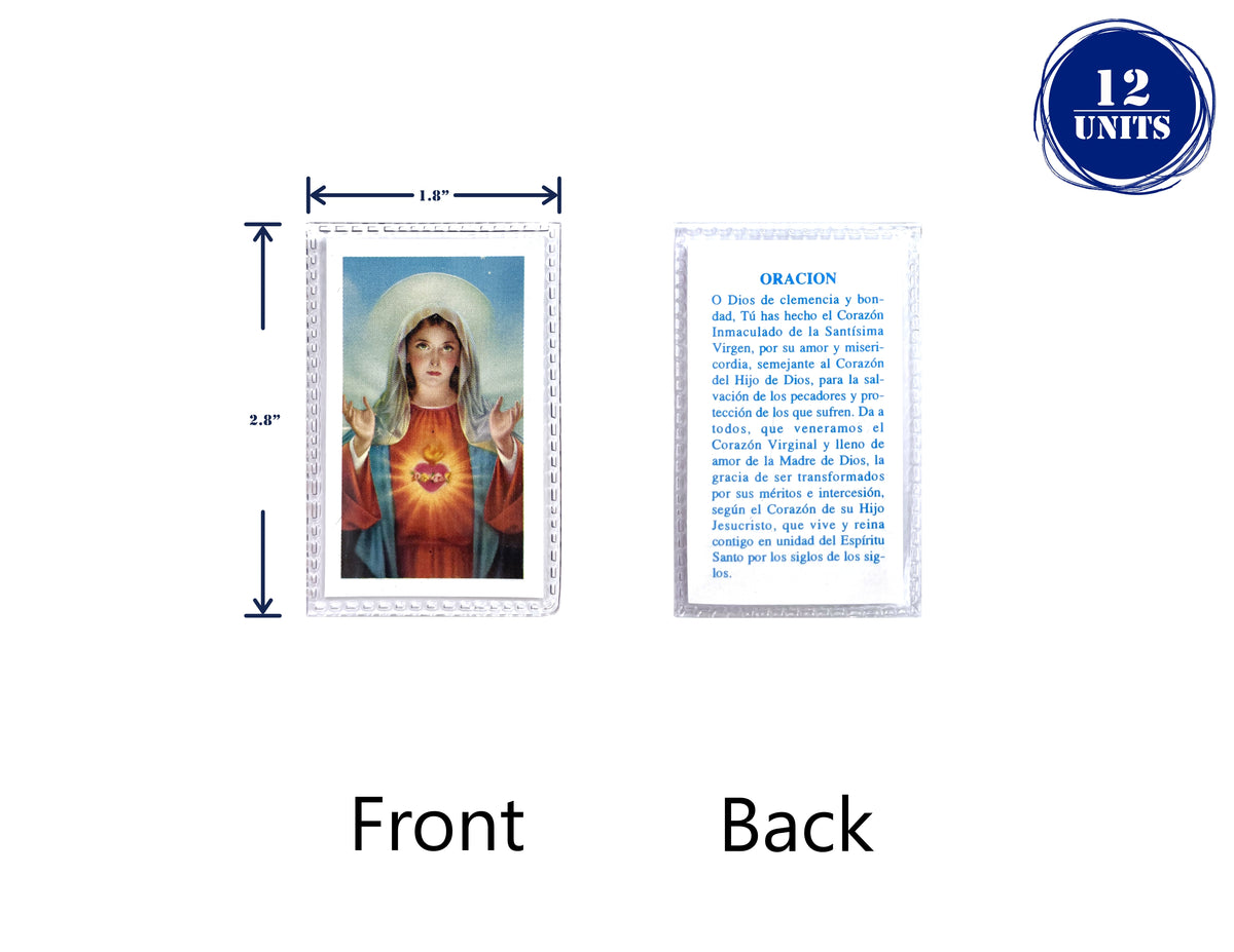 Estampas Católicas Plastificadas en Español – Laminated Prayer Holy Cards, 3.5" x 2"