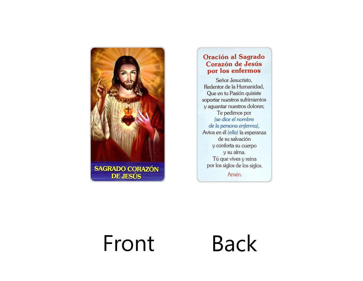 Estampas Católicas en Español – Prayer Holy Cards in Spanish, 3.5" x 2"