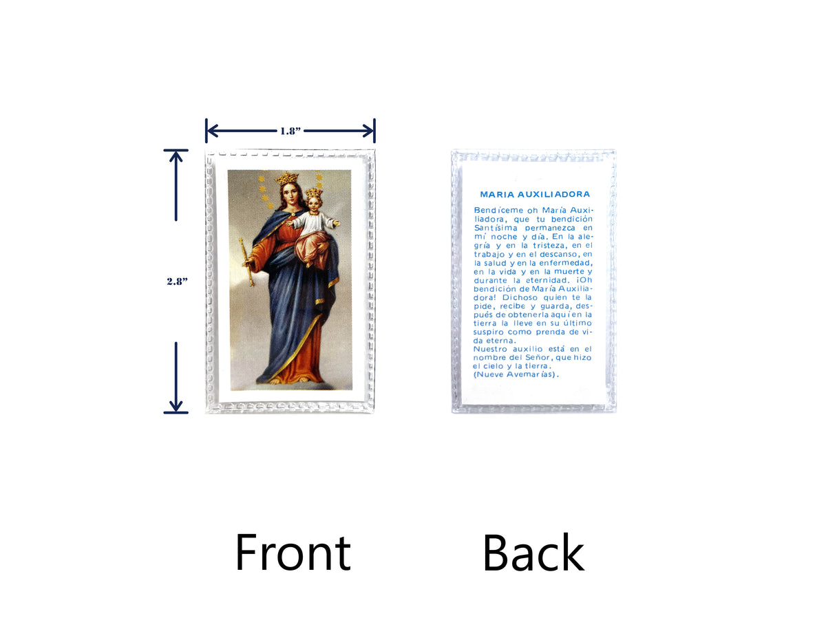 Estampas Católicas Plastificadas en Español – Laminated Prayer Holy Cards, 3.5" x 2"
