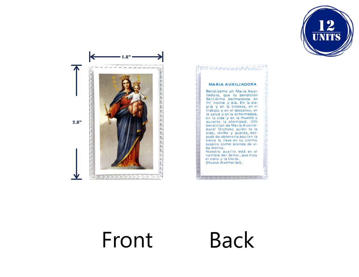 Estampas Católicas Plastificadas en Español – Laminated Prayer Holy Cards, 3.5" x 2"