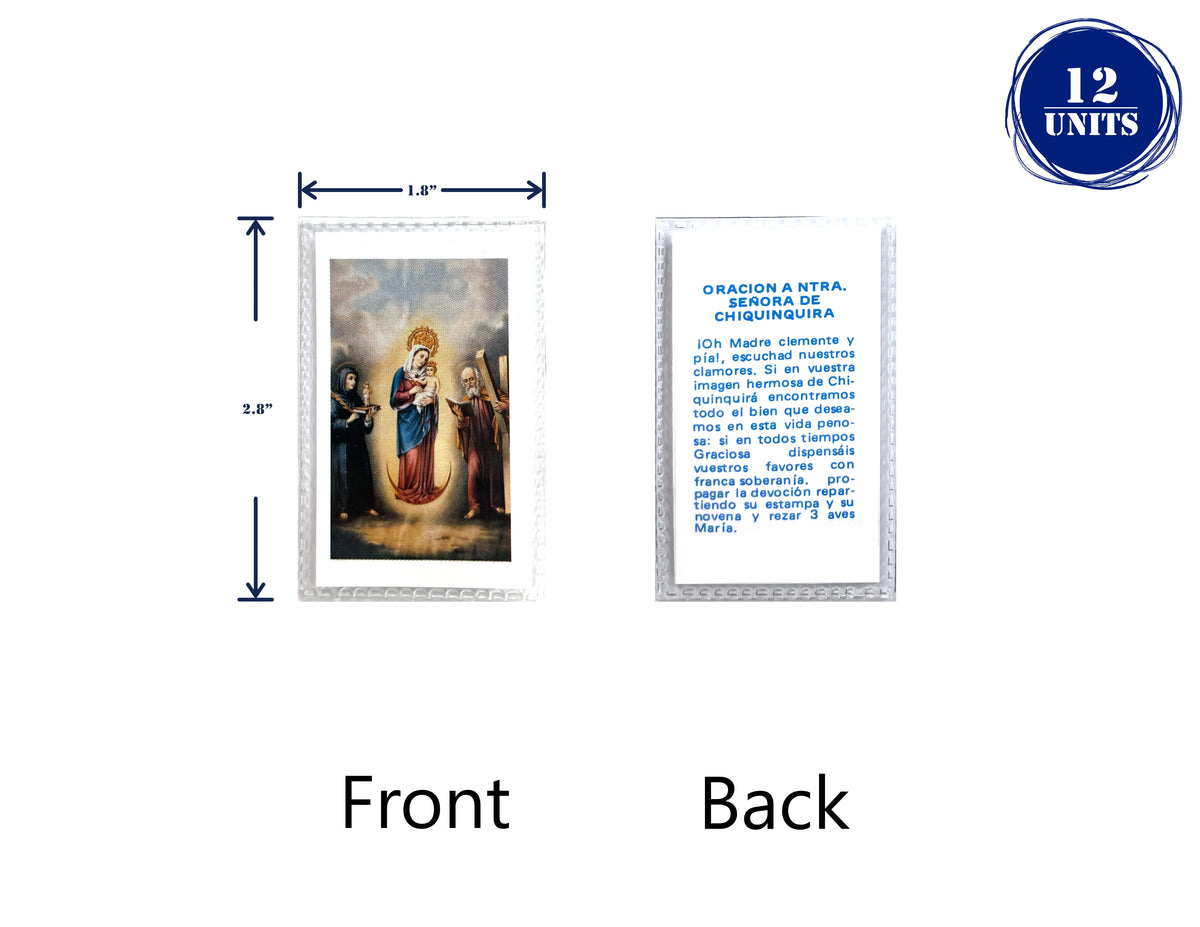 Estampas Católicas Plastificadas en Español – Laminated Prayer Holy Cards, 3.5" x 2"
