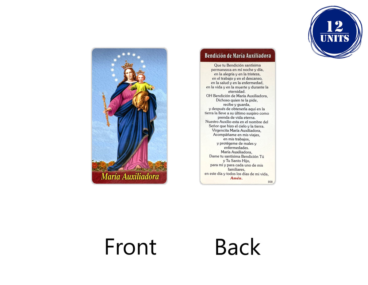 Estampas Católicas en Español – Prayer Holy Cards in Spanish, 3.5" x 2"